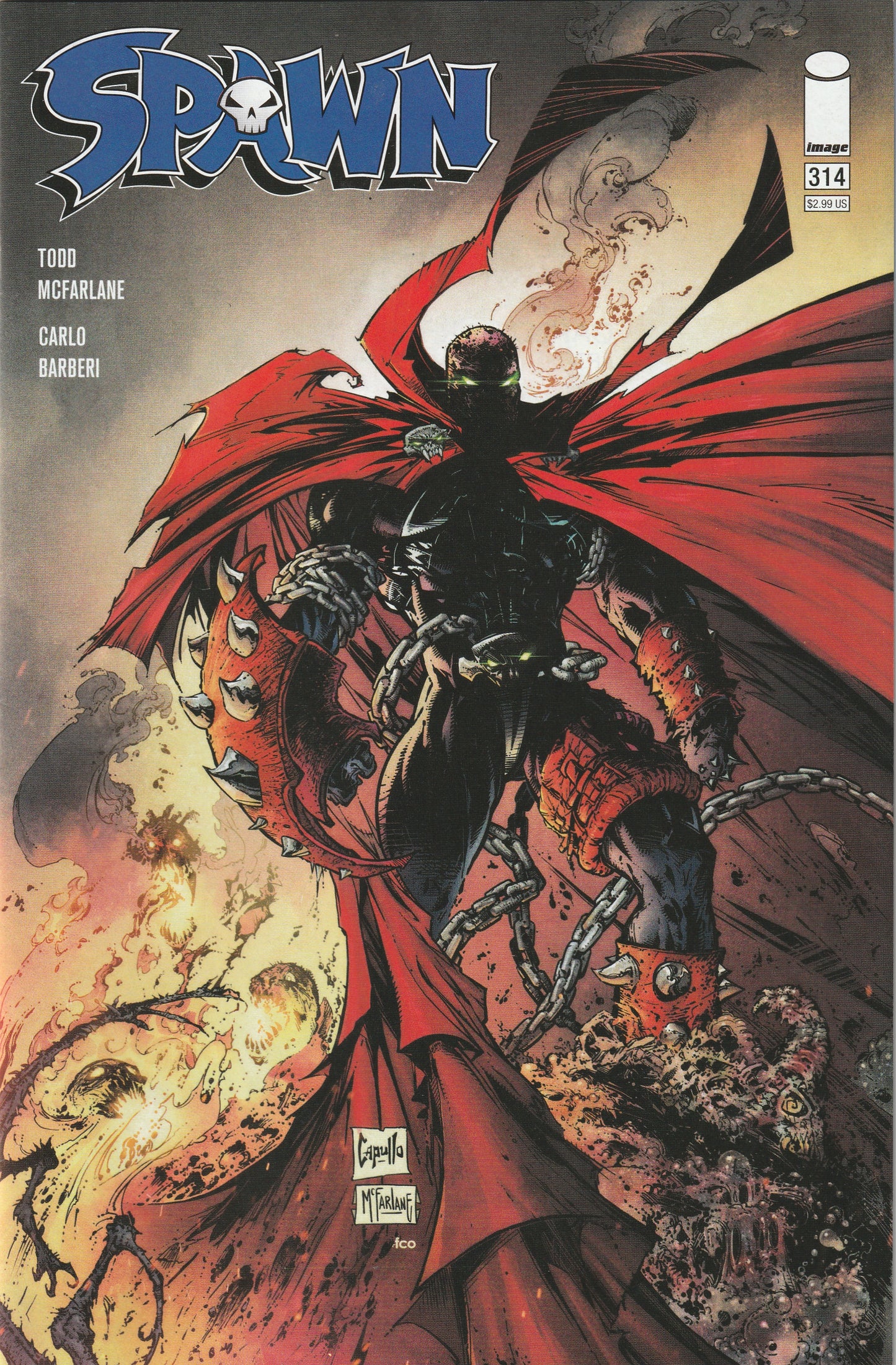 Spawn #314 (2021) - Cover B by Greg Capullo & Todd McFarlane