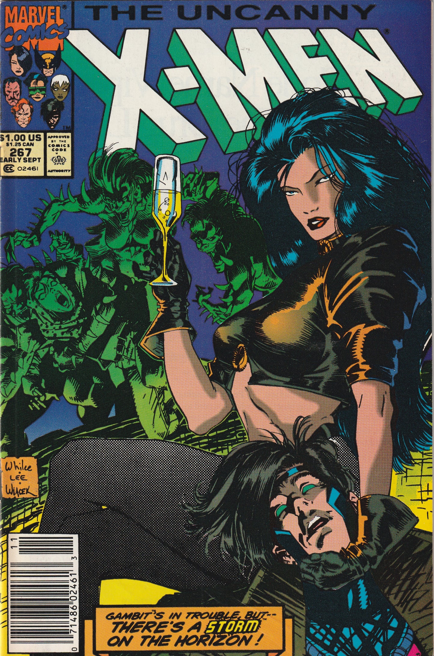 Uncanny X-Men #267 (1990) - 3rd appearance of Gambit (Remy LeBeau)
