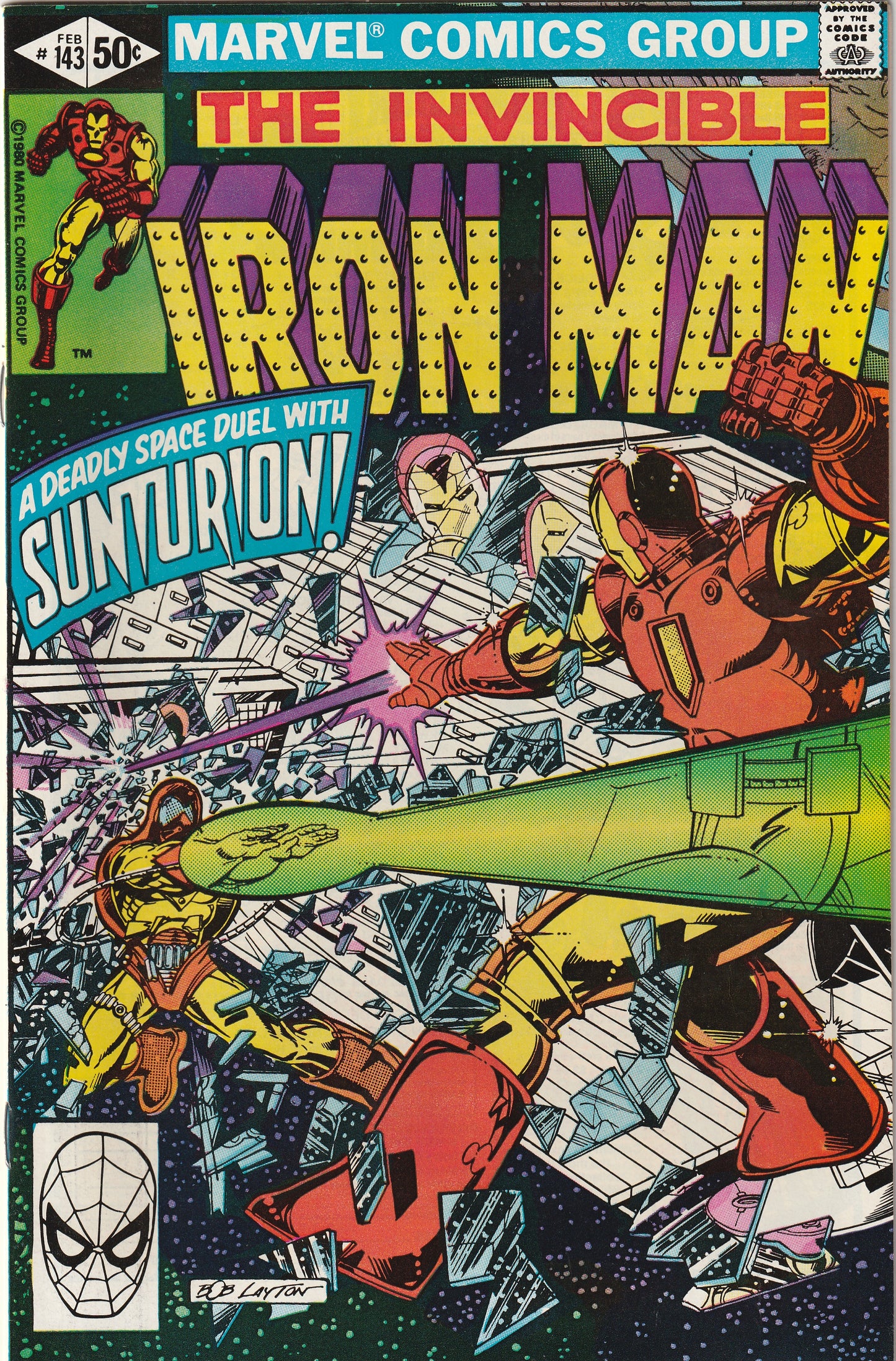 Iron Man #143 (1981) - 1st appearance of Sunturion (Arthur Dearborn)