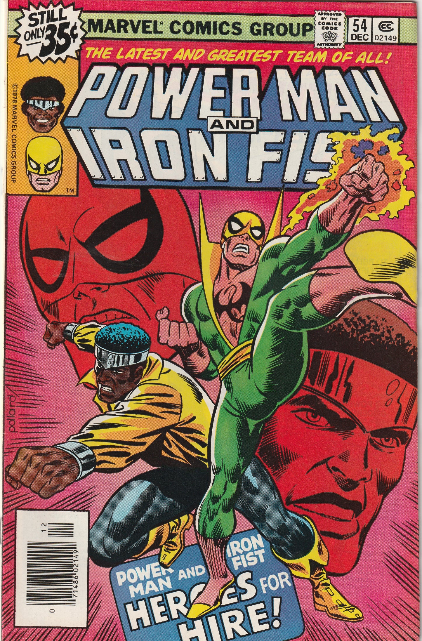 Power Man and Iron Fist #54 (1978) - Power Man & Iron Fist become Heroes for Hire, Classic Cover