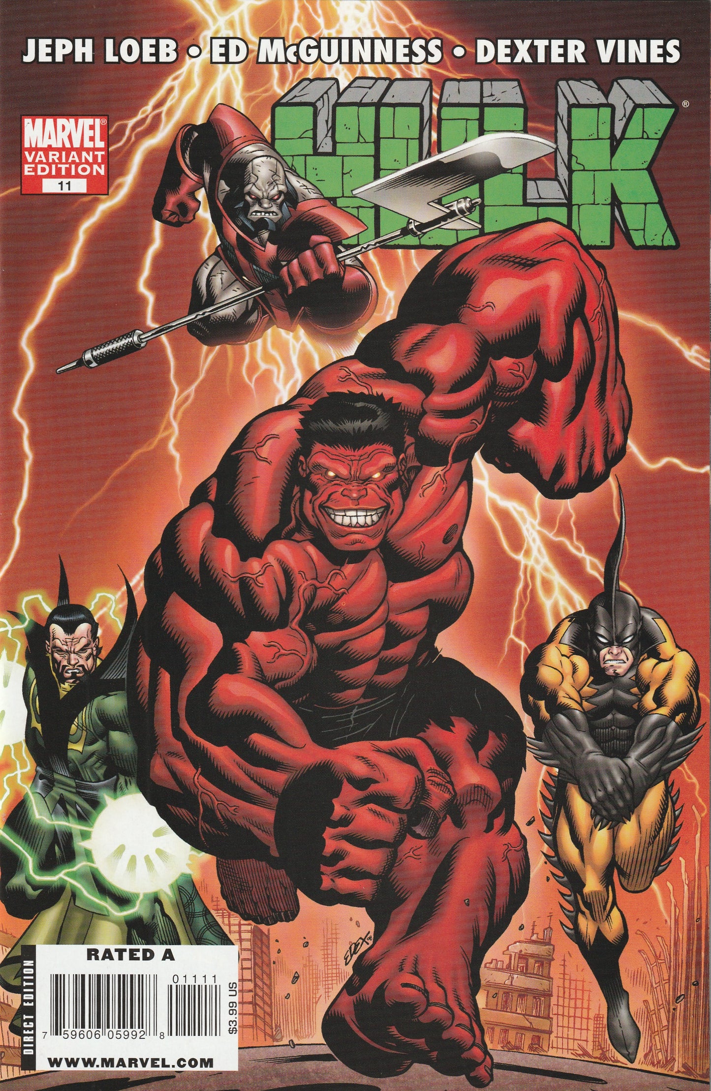 Hulk #11 (2009) - Ed McGuinness Offenders Variant Connecting Cover
