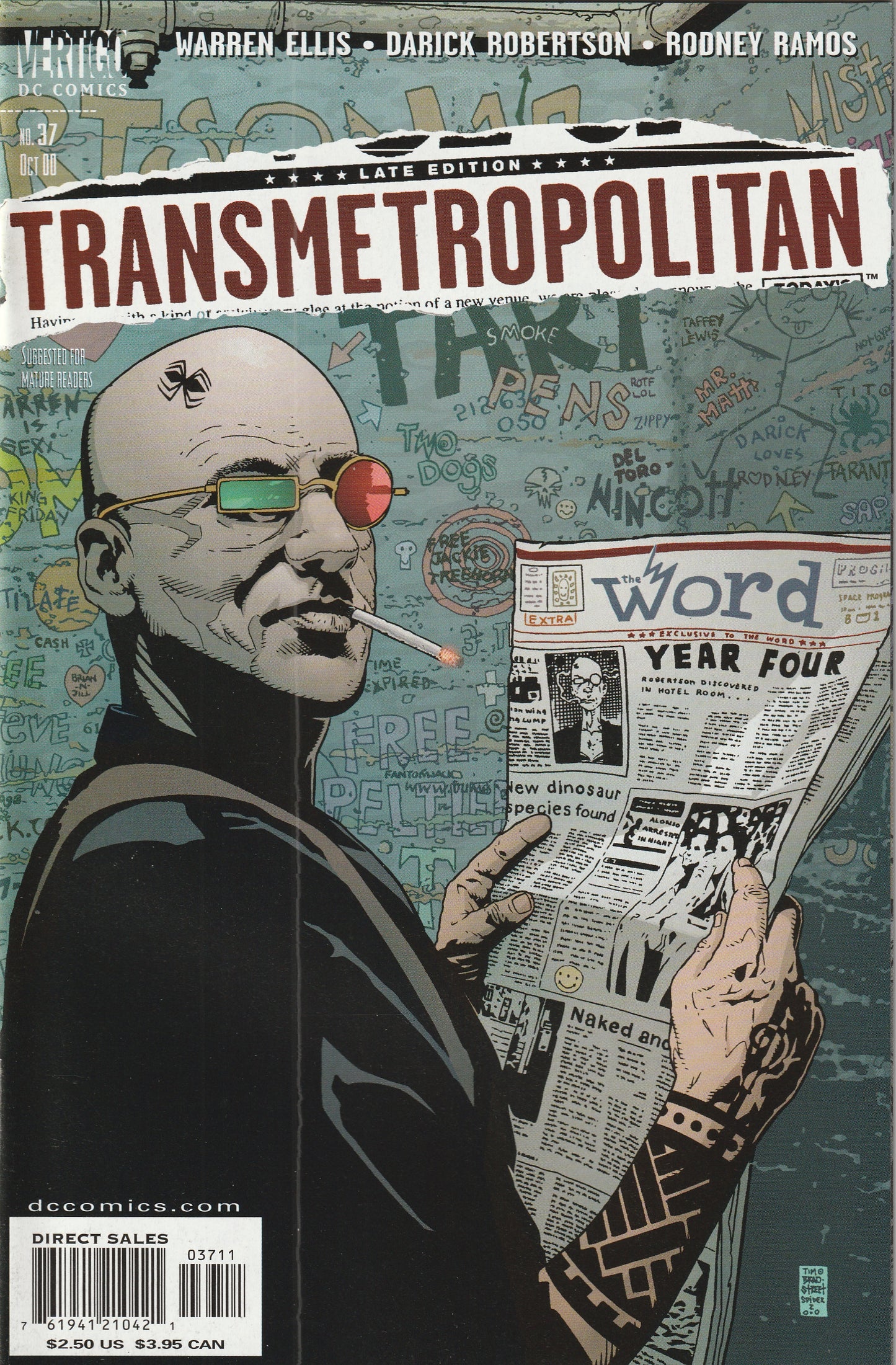 Transmetropolitan #37 (2000) - Classic cover