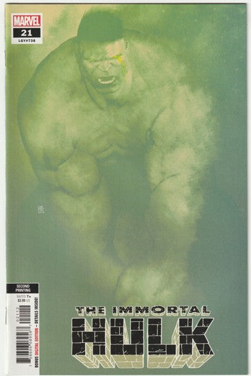 The Immortal Hulk #21, LGY #738 (2019) - Andrea Sorrentino 2nd Printing Variant Cover