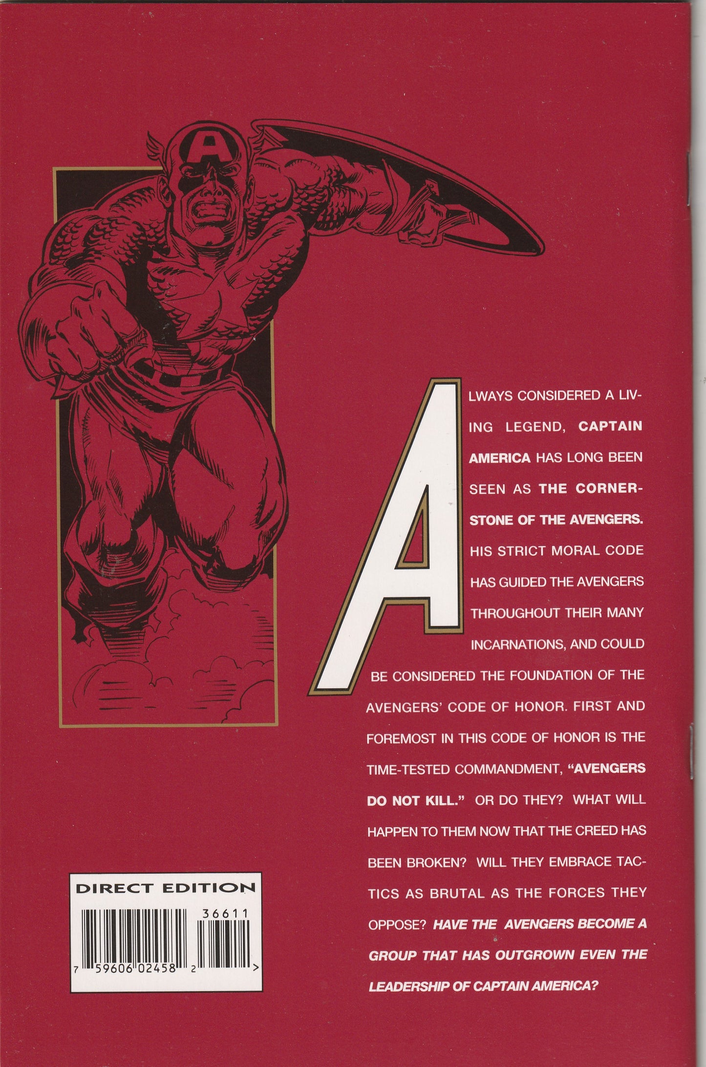 Avengers #366 (1993) - Gold foil embossed cover