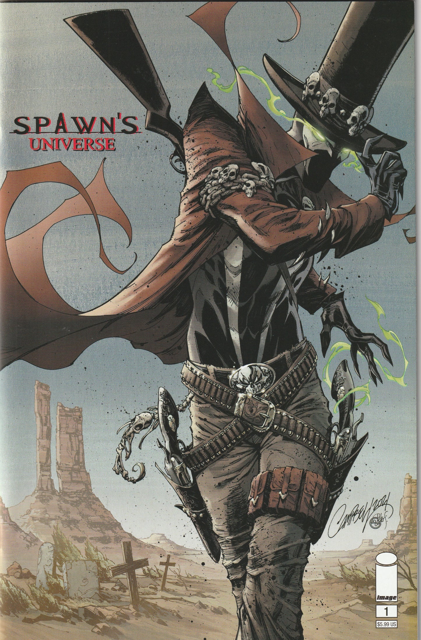 Spawn's Universe #1 (2021) - Cover B J. Scott Campbell Gunslinger Spawn Cover