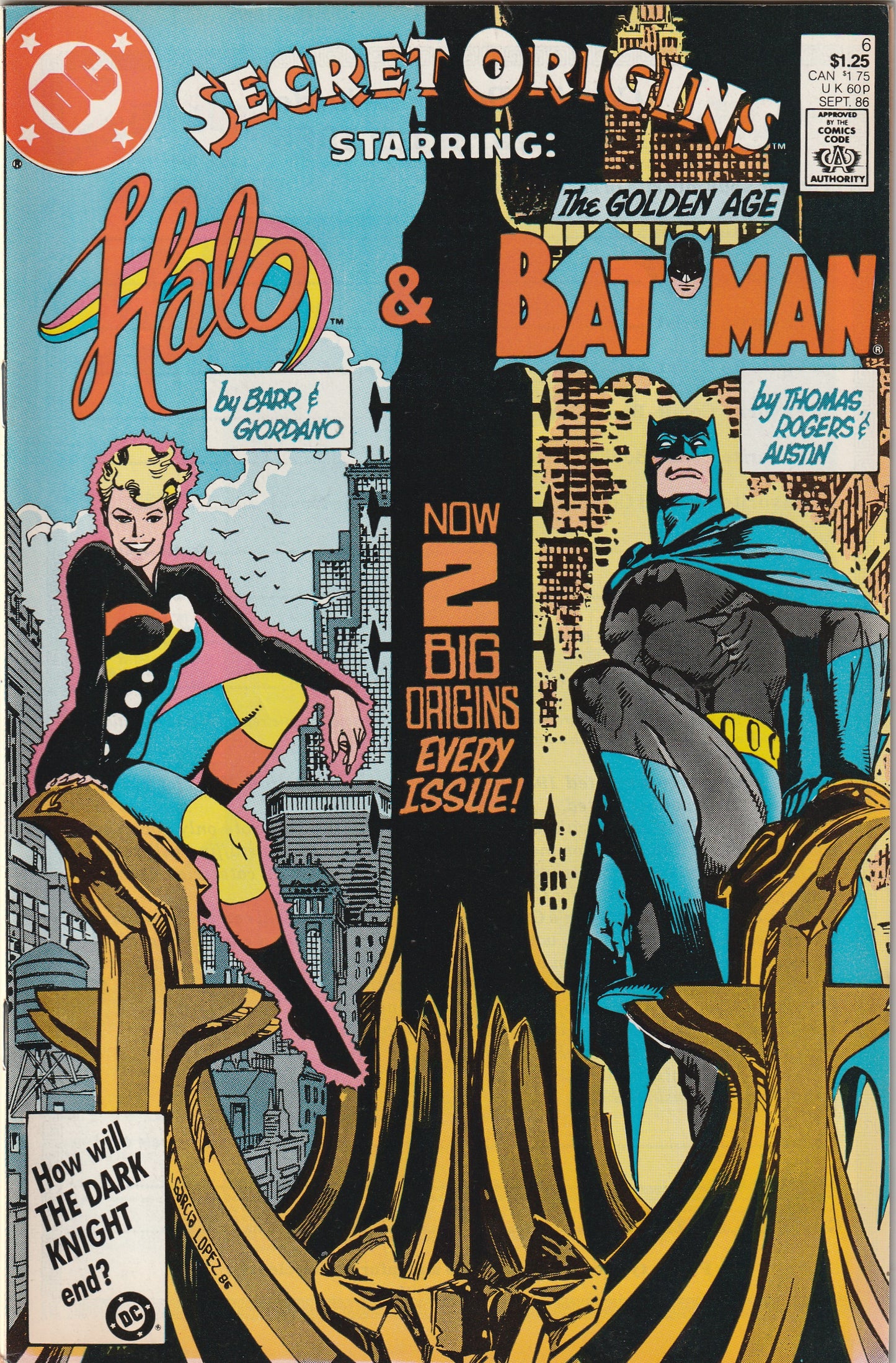 Secret Origins #6 (1986) - Halo & Golden Age Batman
