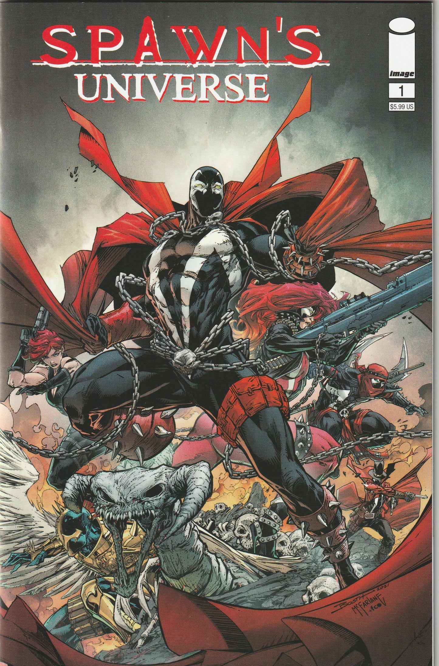Spawn's Universe #1 (2021) - Cover E Brett Booth & Todd McFarlane Cover
