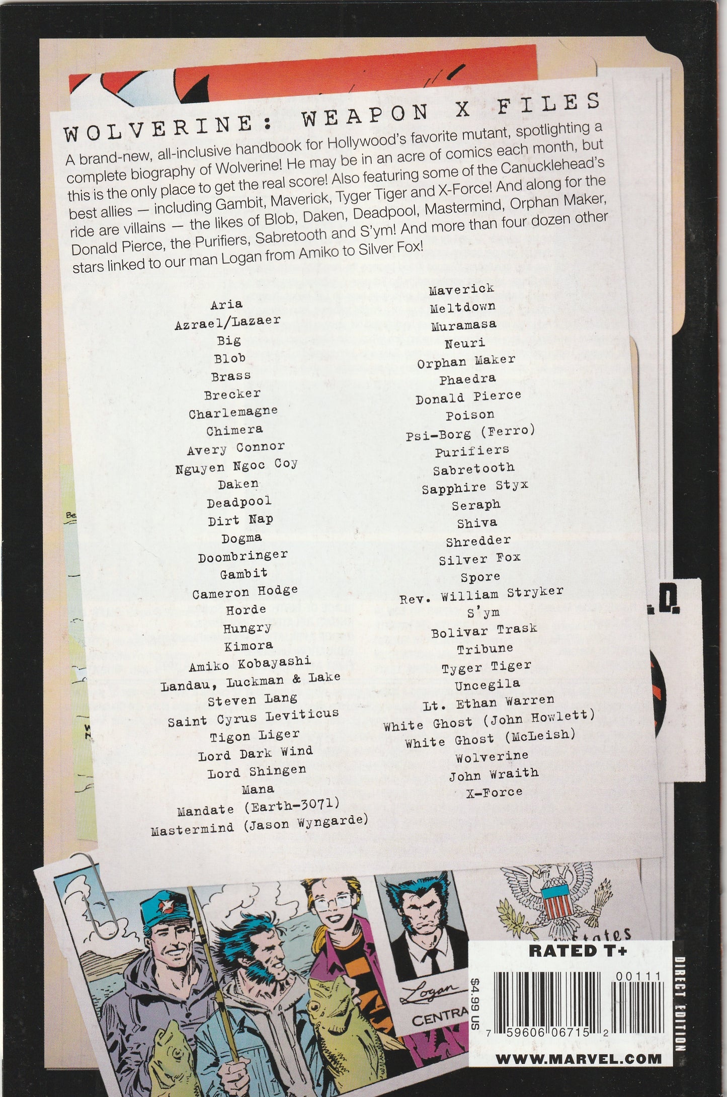 Wolverine Weapon X Files (2009)