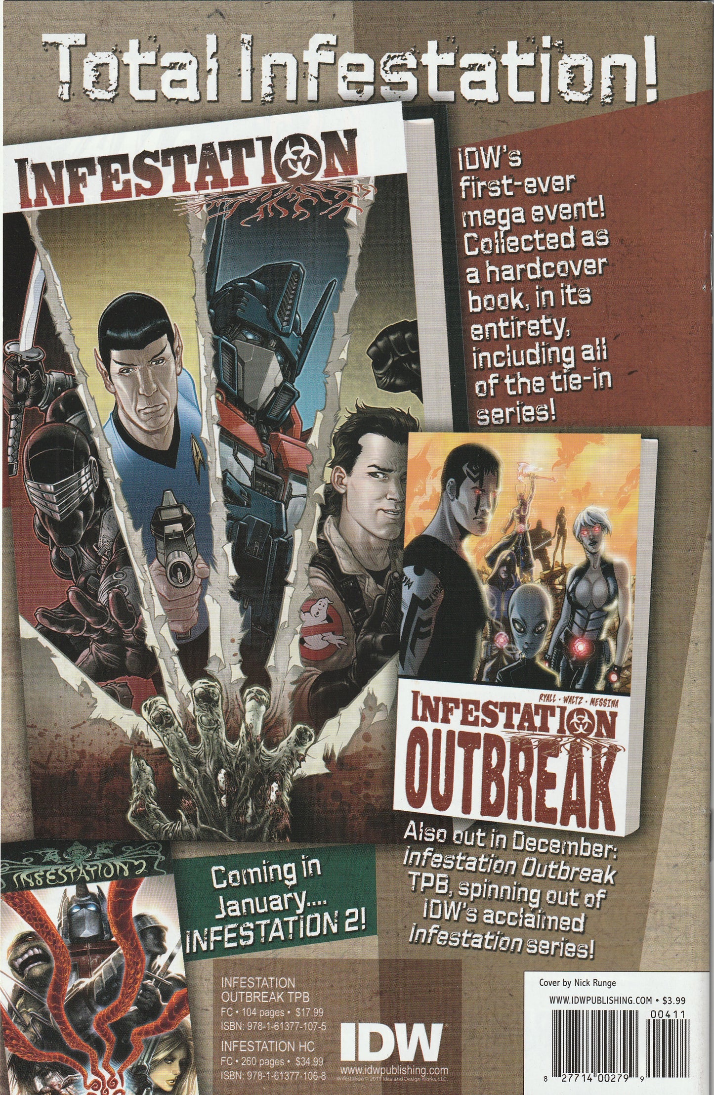 Ghostbusters #4 (2011) - Cover B Nick Runge Cover