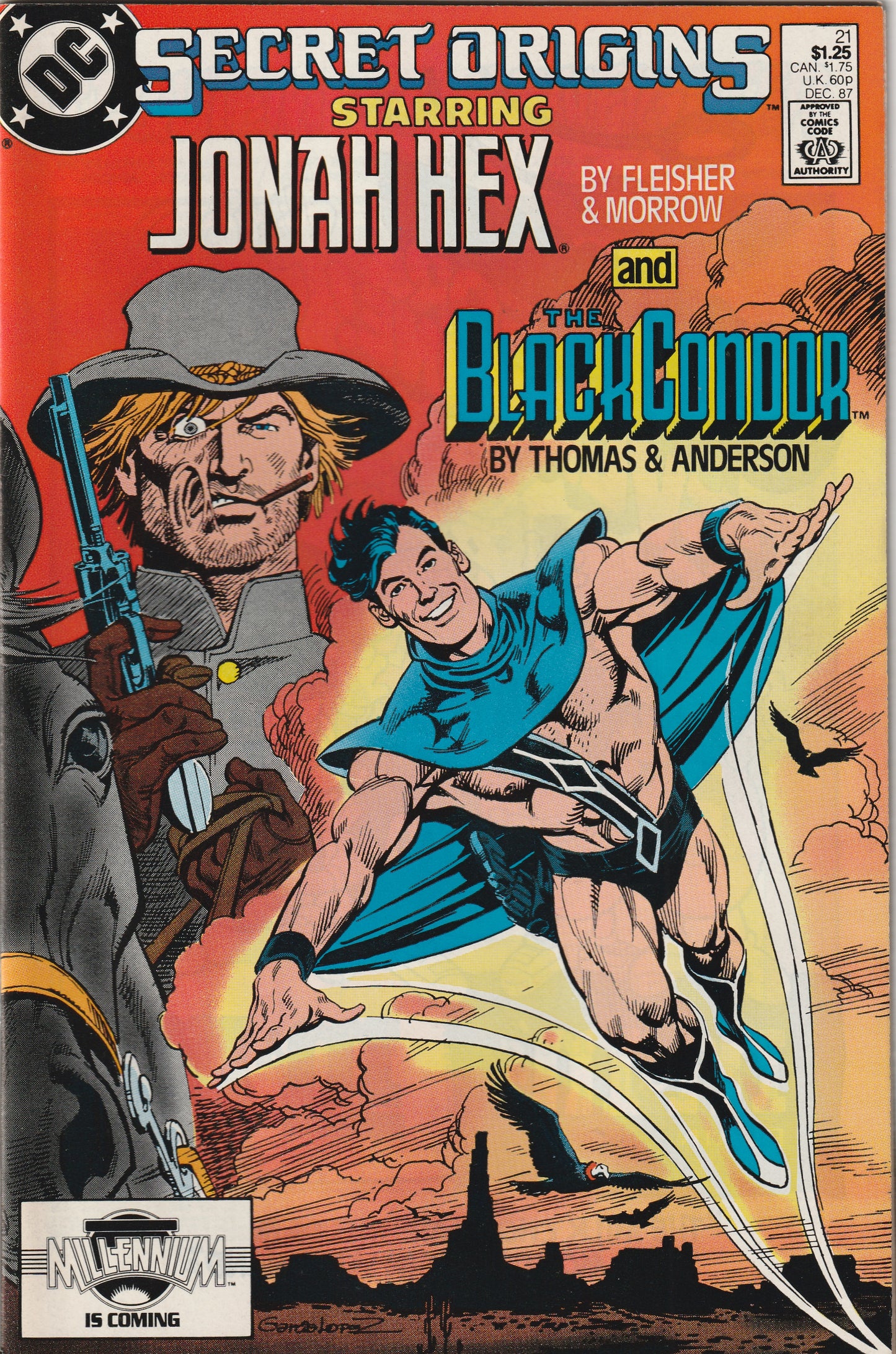 Secret Origins #21 (1987) - Jonah Hex and The Black Condor