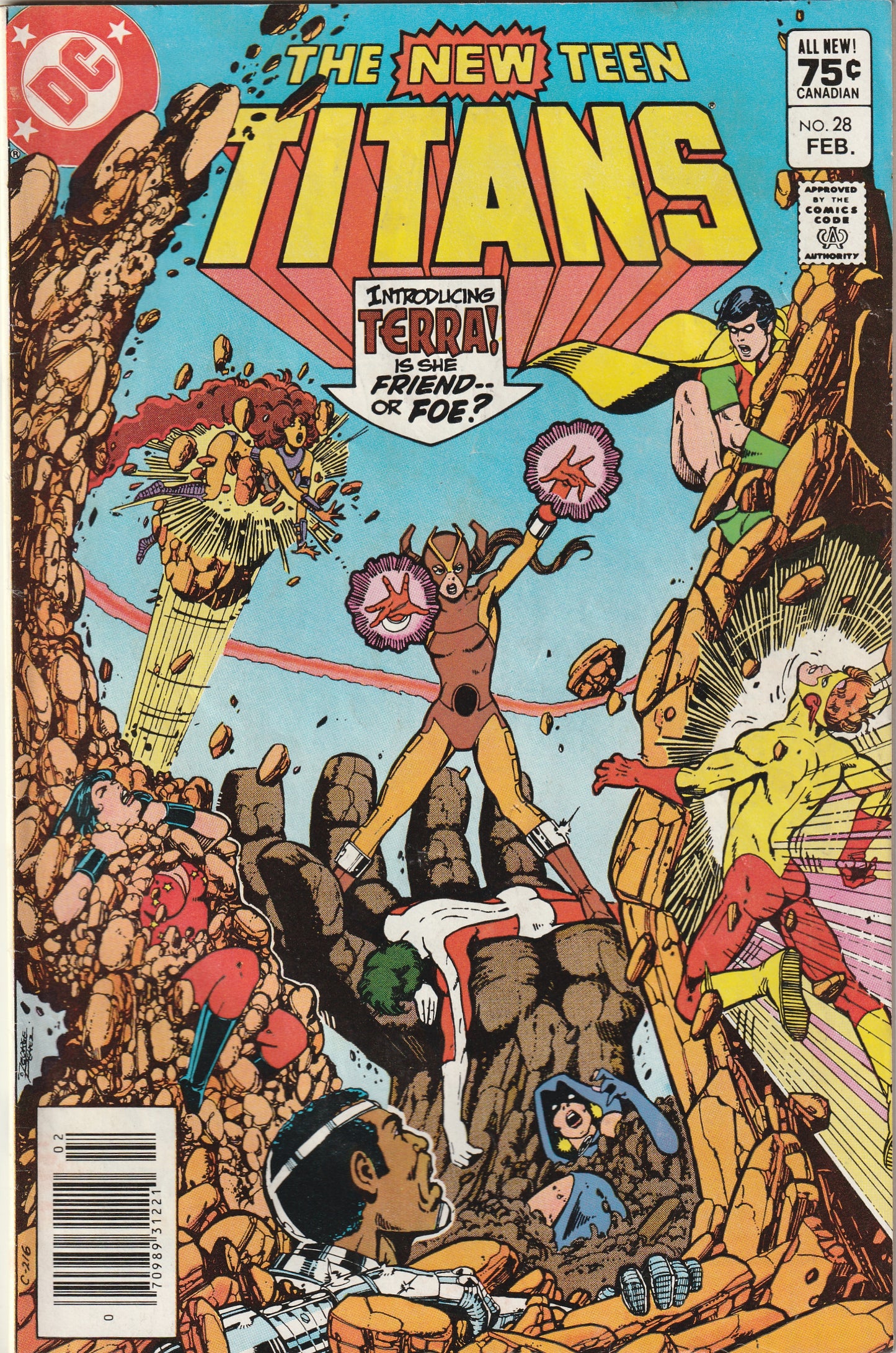 New Teen Titans #28 (1983) - 1st Cover Appearance of Terra - Canadian Price Variant