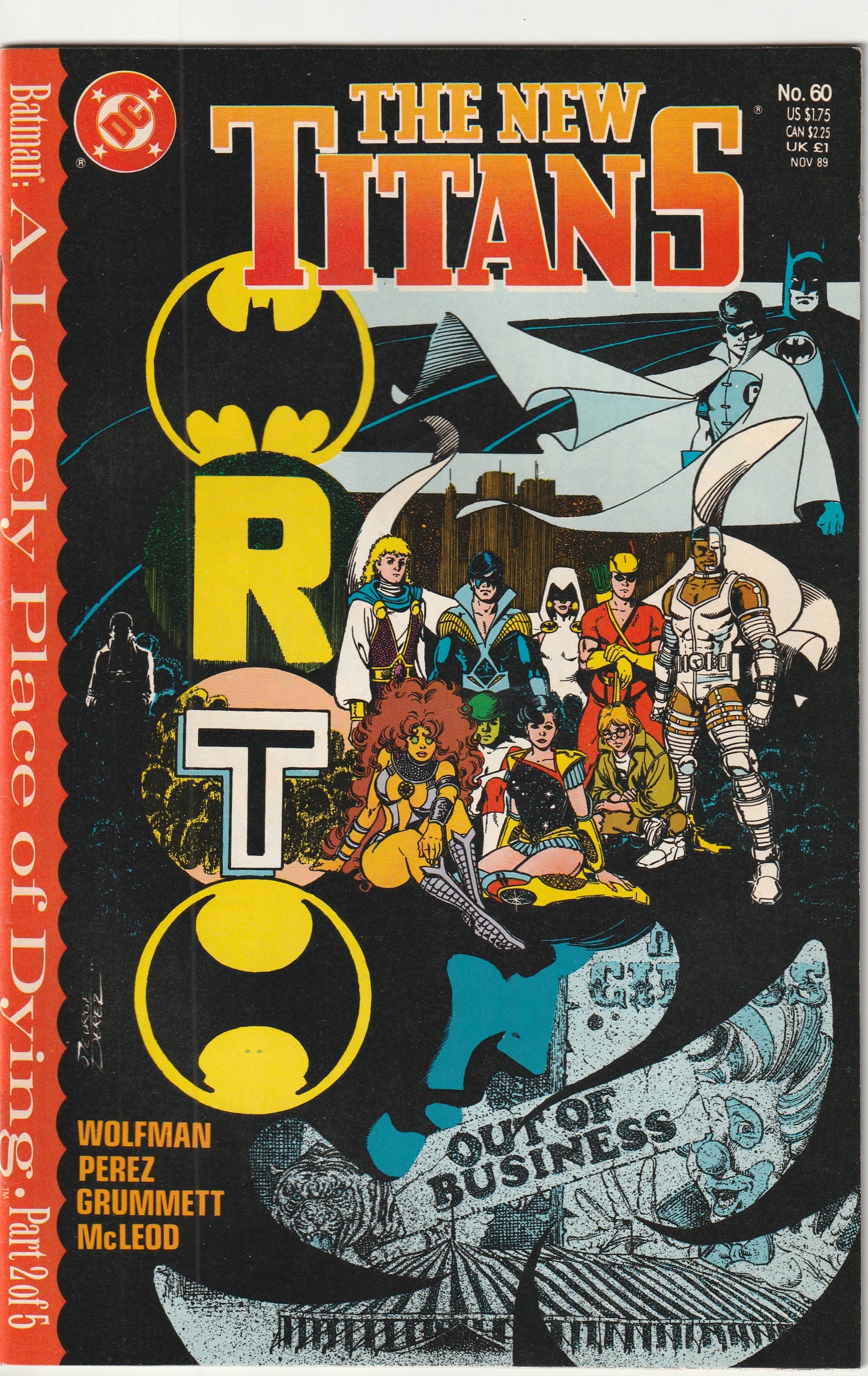 New Titans #60 (1989) - A Lonely Place of Dying crossover