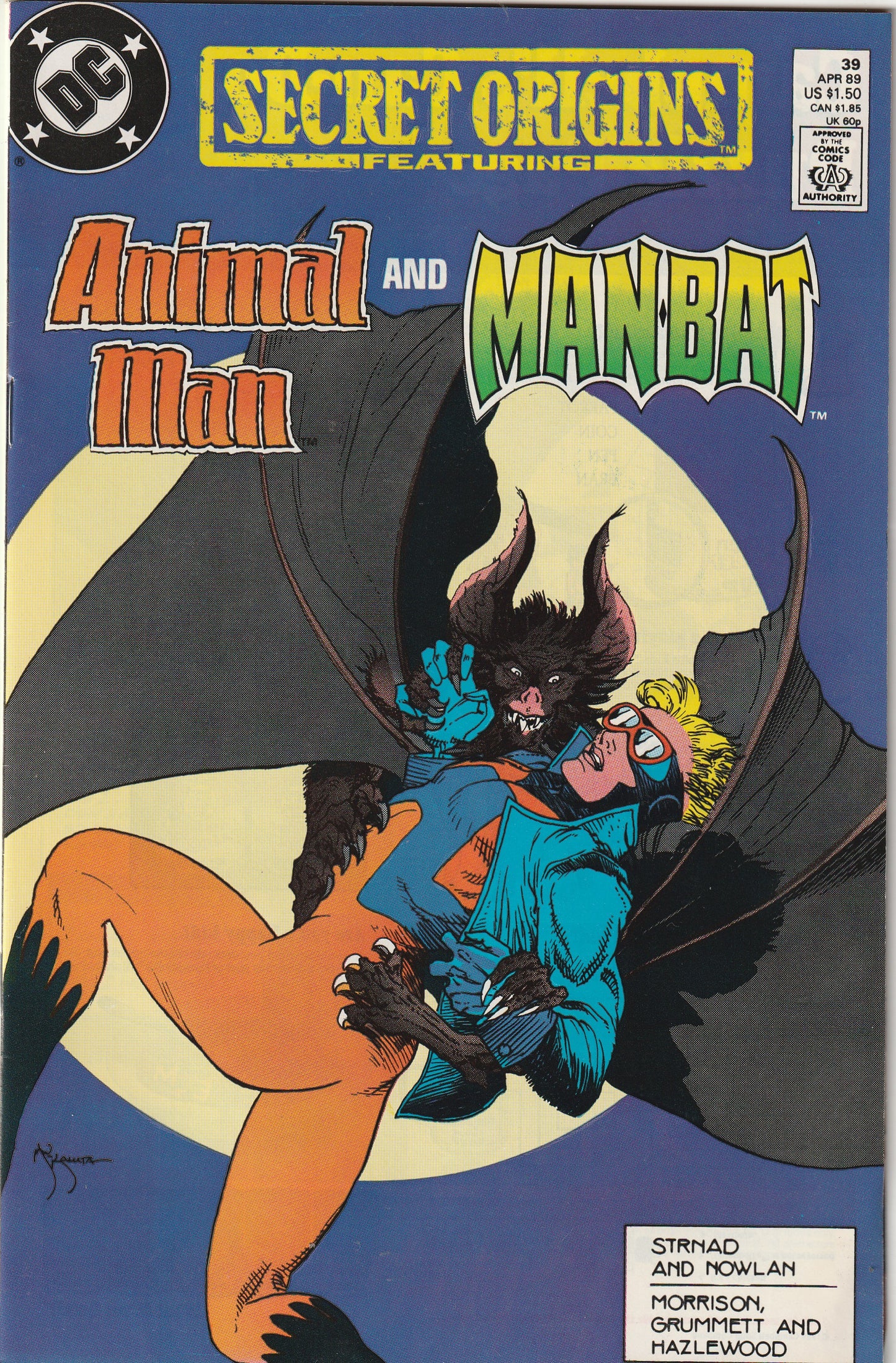 Secret Origins #39 (1989) - Animal Man and Manbat