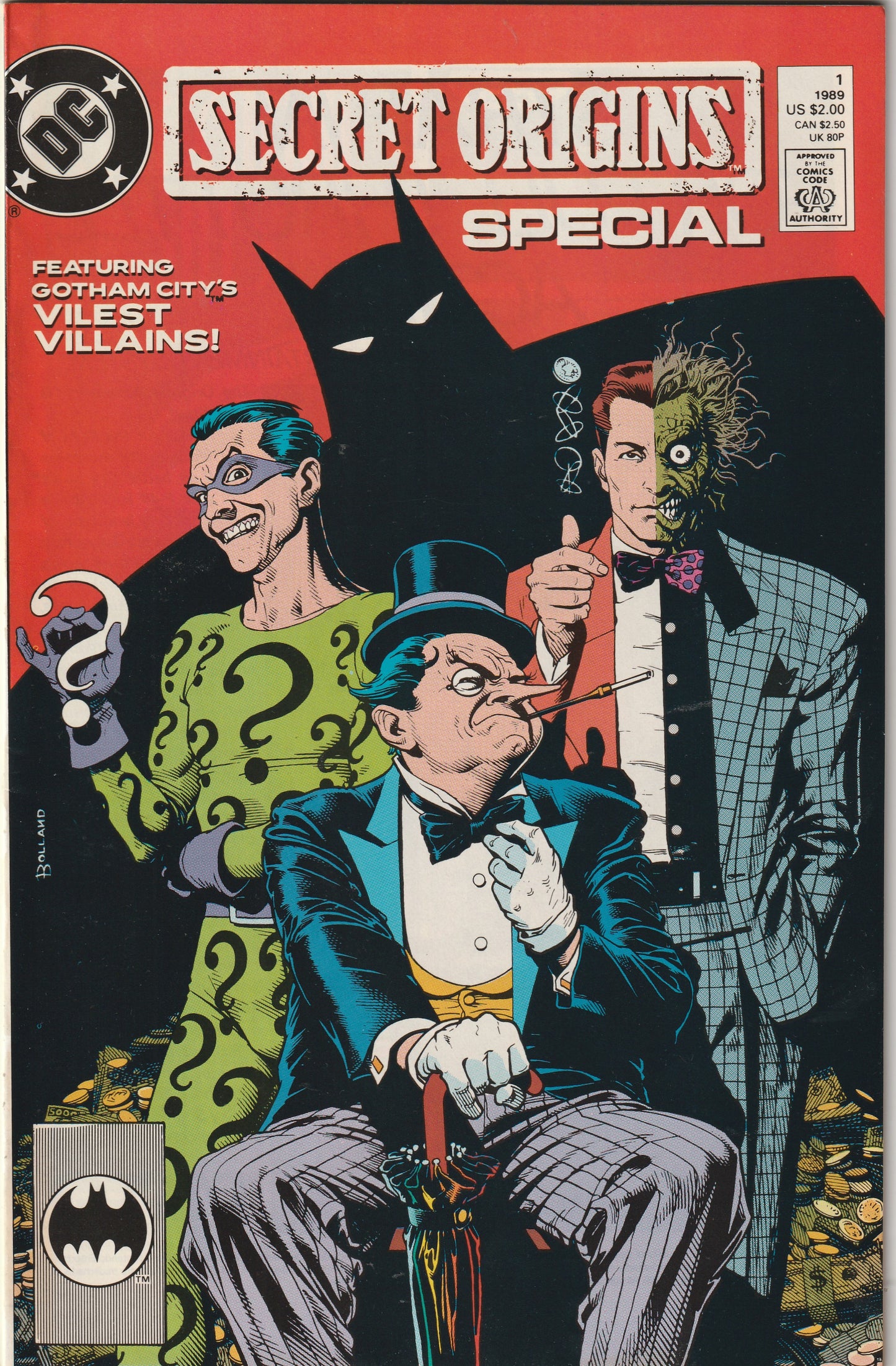 Secret Origins Special #1 (1989) - Penguin, The Riddler and Two-Face