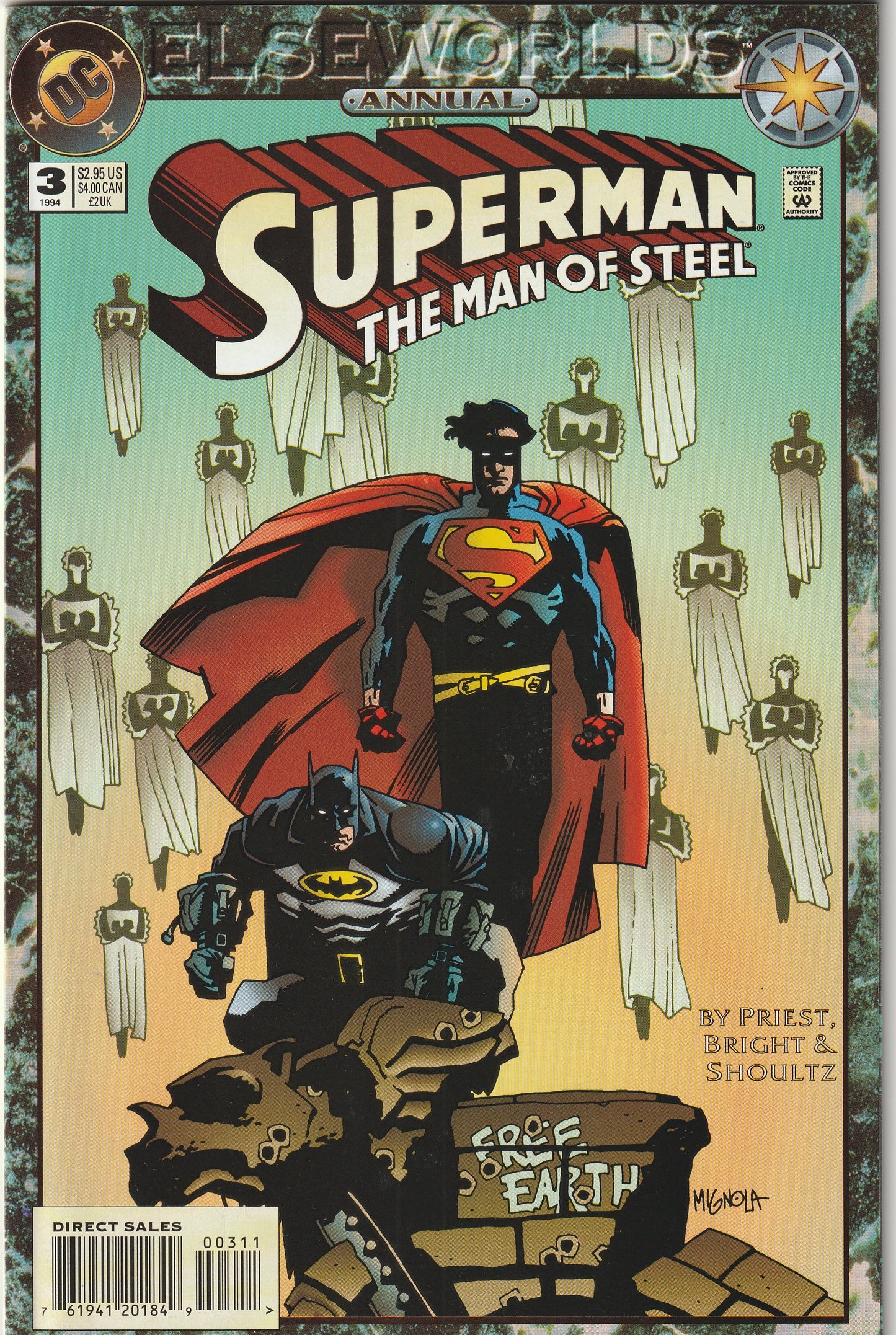 Superman: The Man of Steel Annual #3 (1994) - Elseworlds - Mike Mignola cover