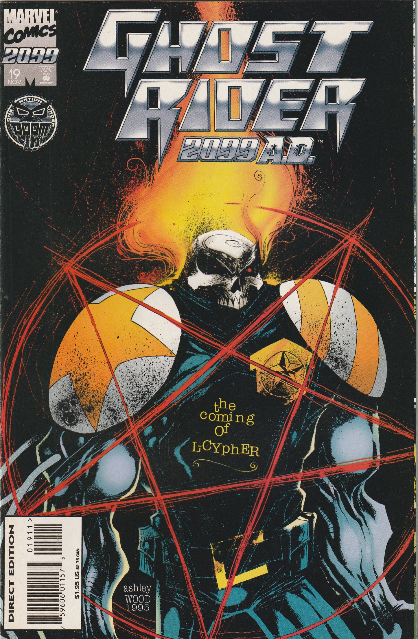 Ghost Rider 2099 #19 (1995) - Ashley Wood cover/art