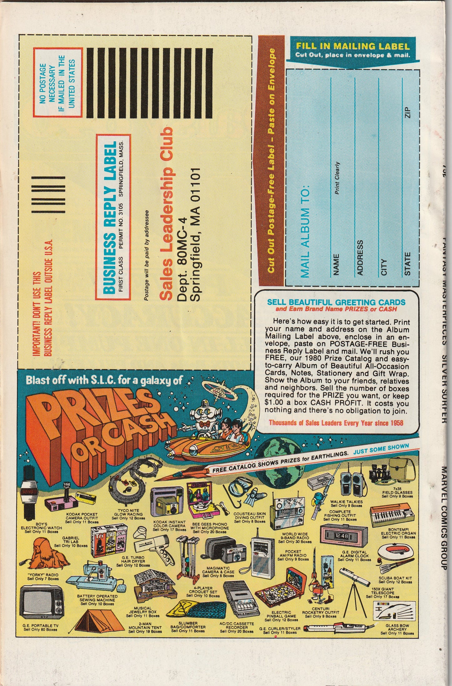 Fantasy Masterpieces Starring Silver Surfer #8 (Vol 2, 1980)