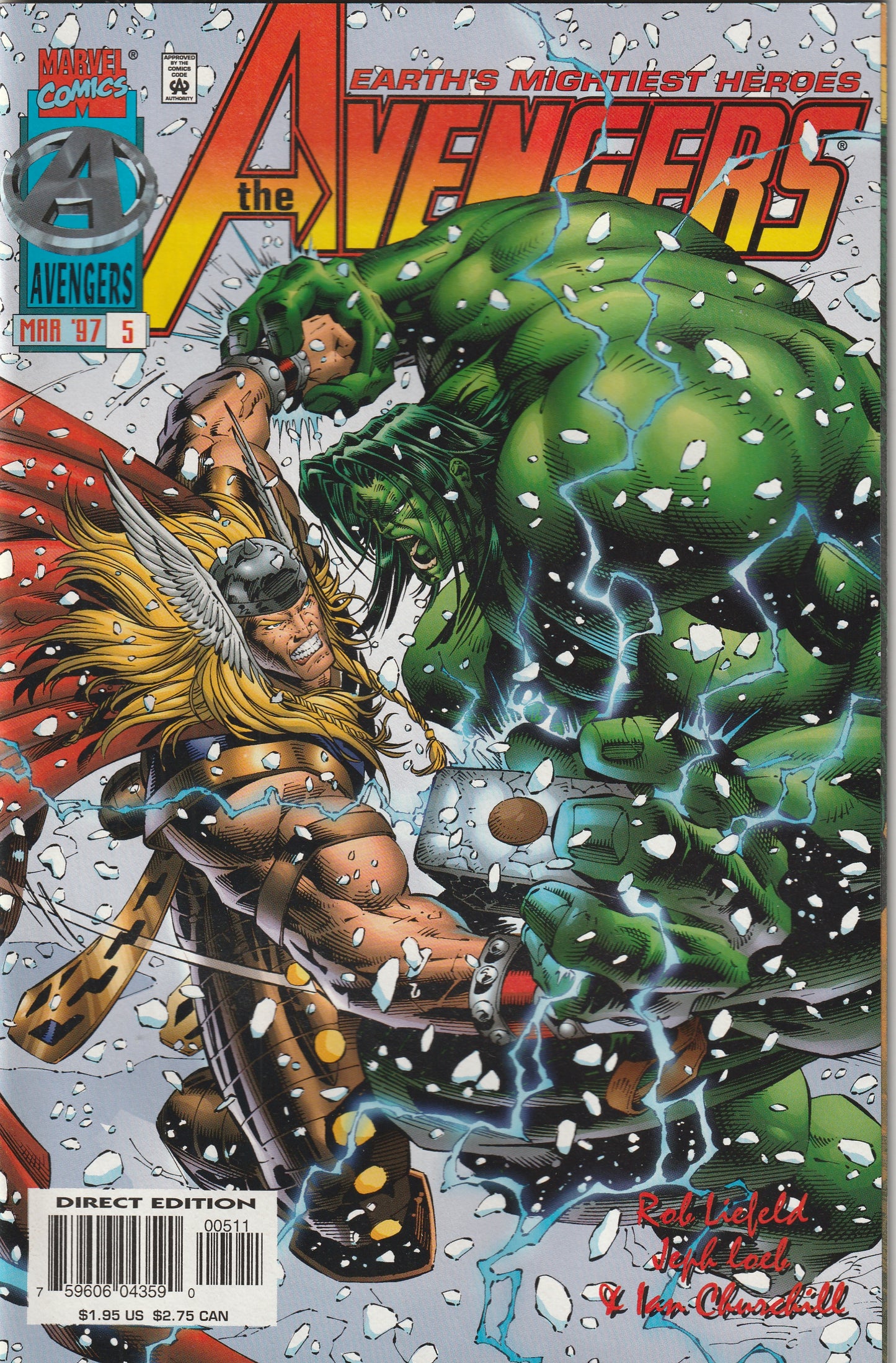 Avengers #5 (1997) - Heroes Reborn - Rob Liefeld, Jeph Loeb