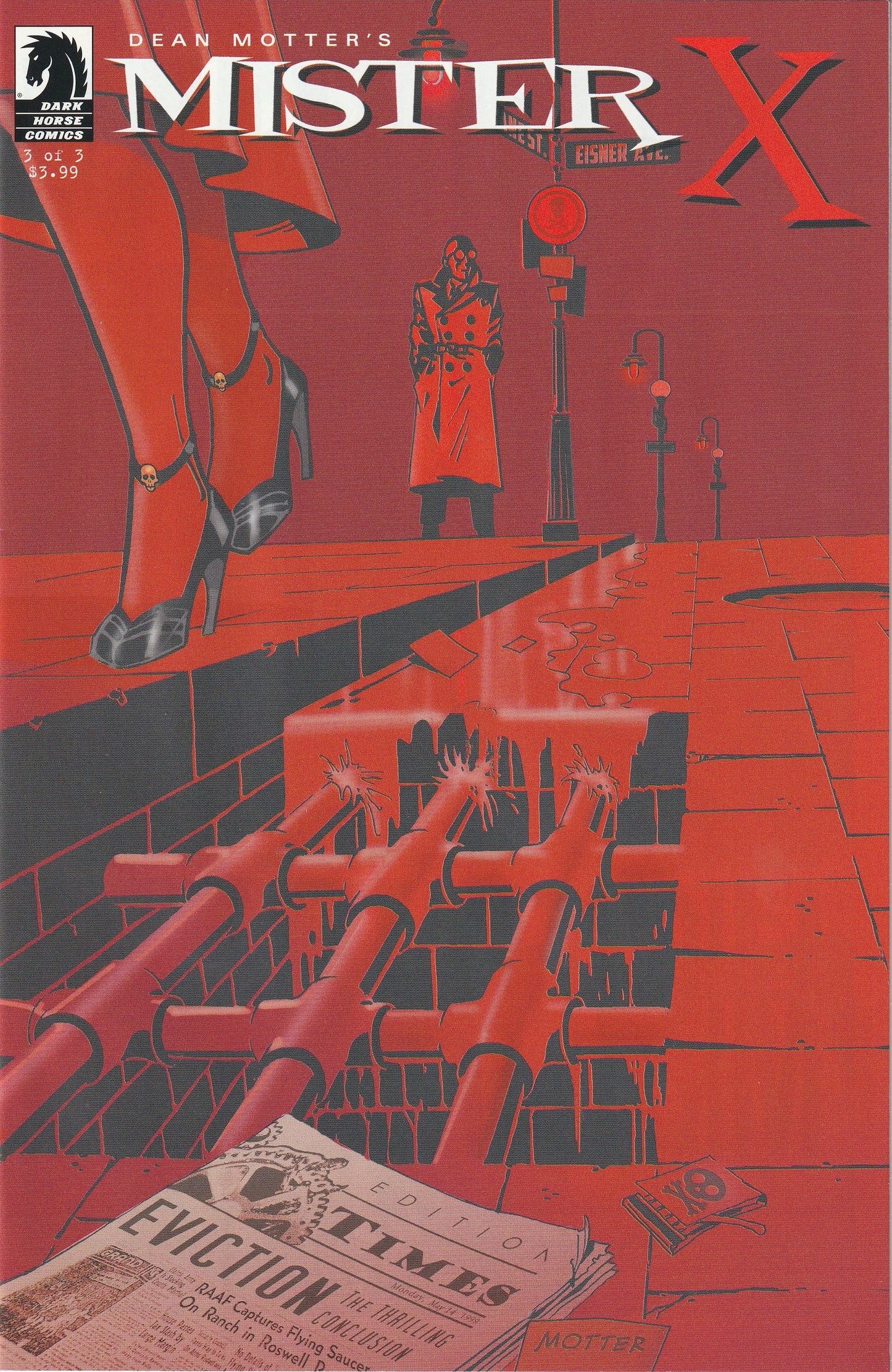 Dean Motter's Mister X - Eviction (2013) - 3 issue mini series + Hard Candy one-shot