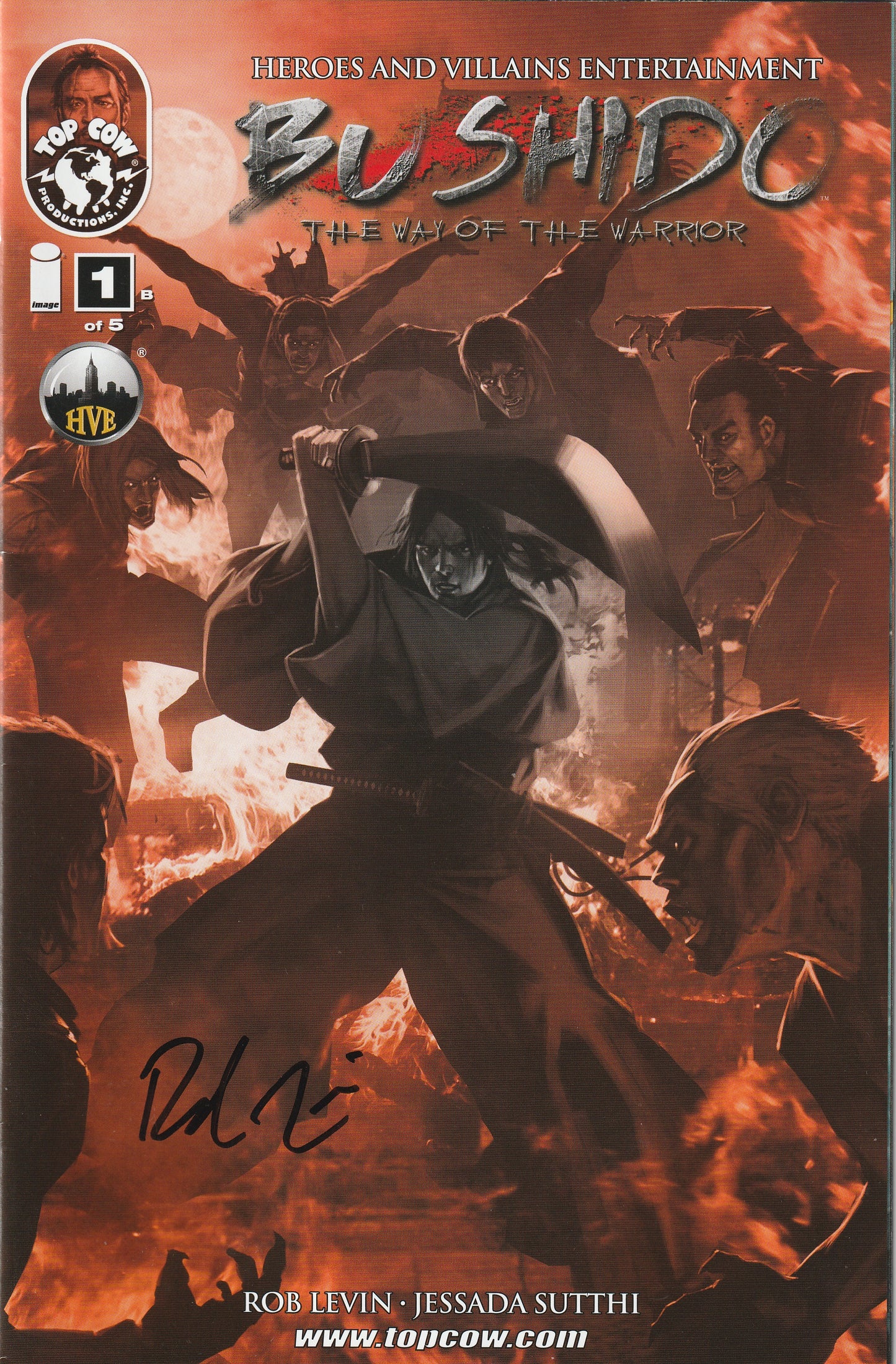 Bushido #1 (of 5) (2013) - *Autographed* Rob Levin