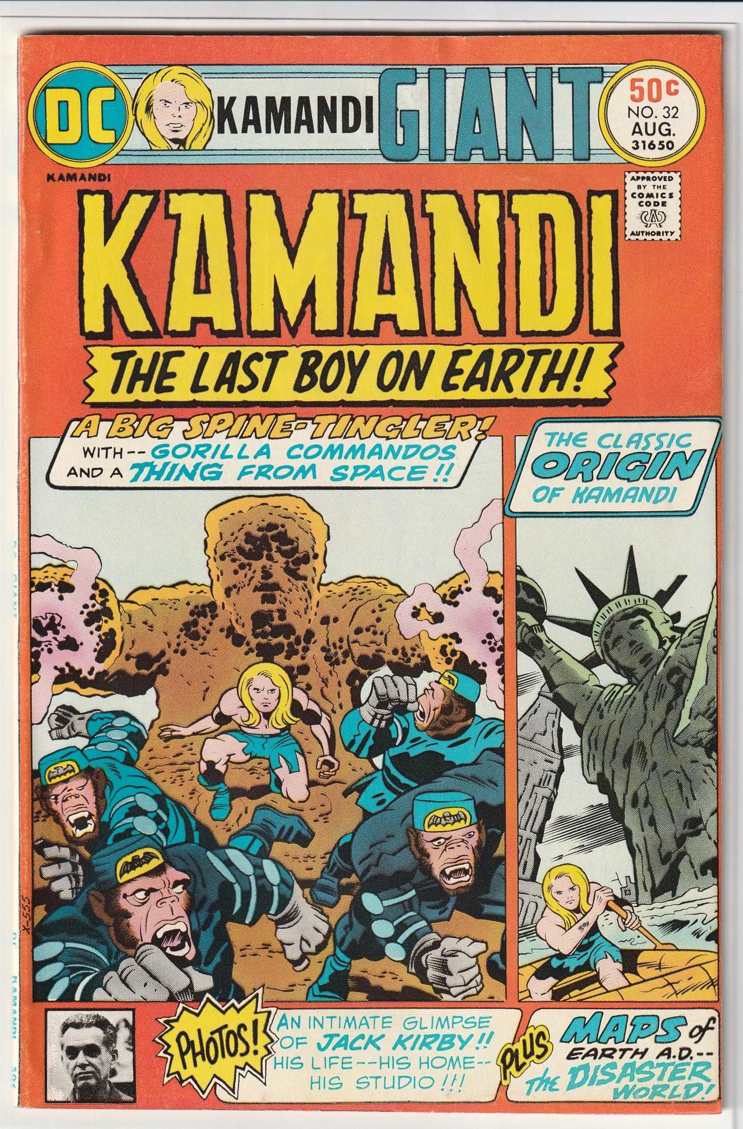Kamandi, The Last Boy on Earth #32 (1975) - Jack Kirby, Giant Size