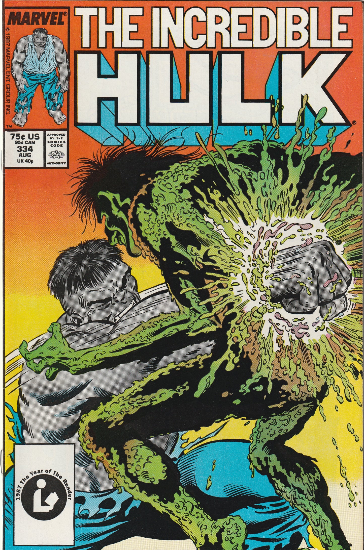 Incredible Hulk #334 (1987) - Todd McFarlane Grey Hulk