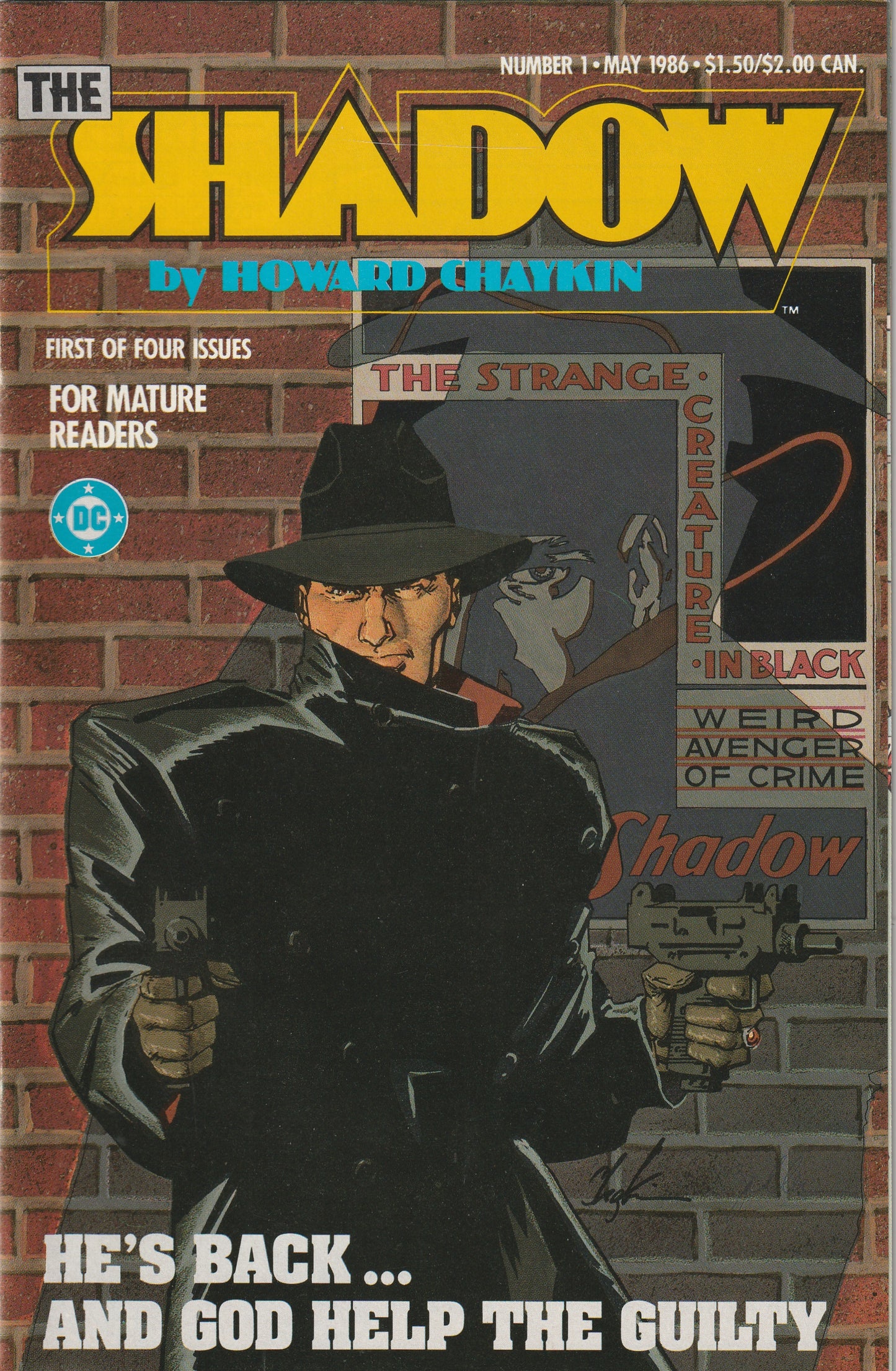 The Shadow (1986) - Complete 4 issue mini-series - Howard Chaykin