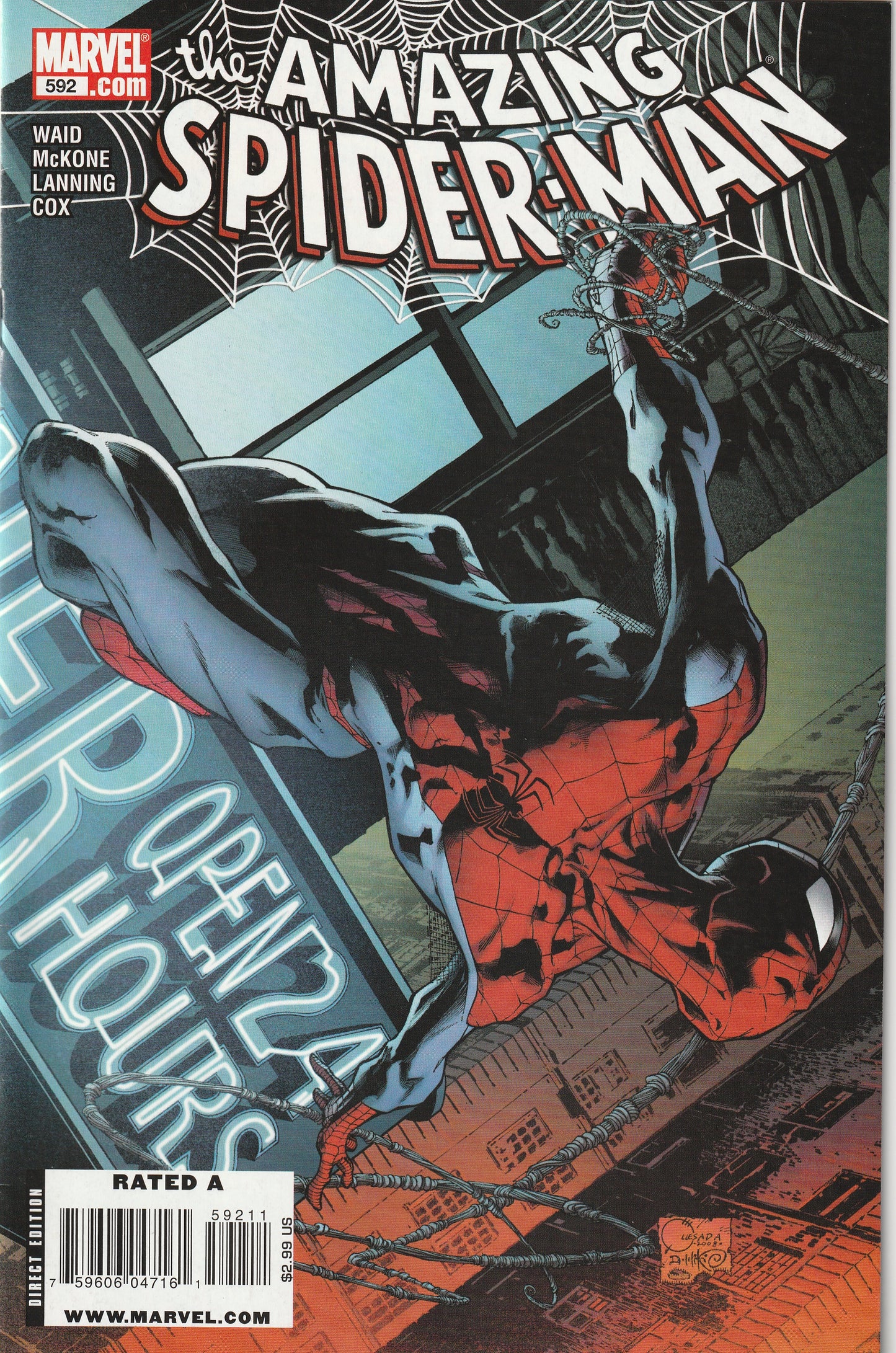 Amazing Spider-Man #592 (2009) - Quesada Regular Cover