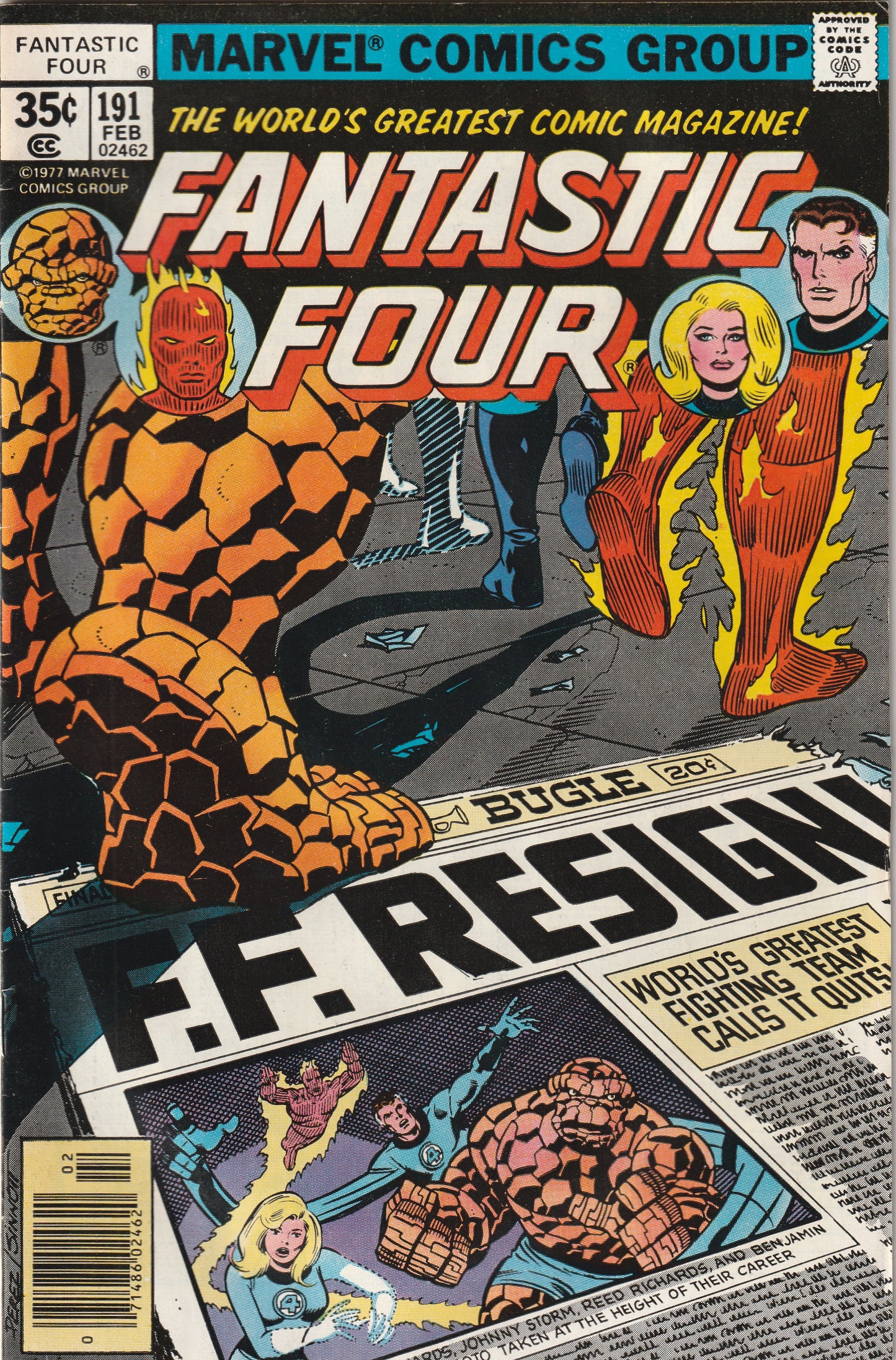 Fantastic Four #191 (1978) - FF break-up!
