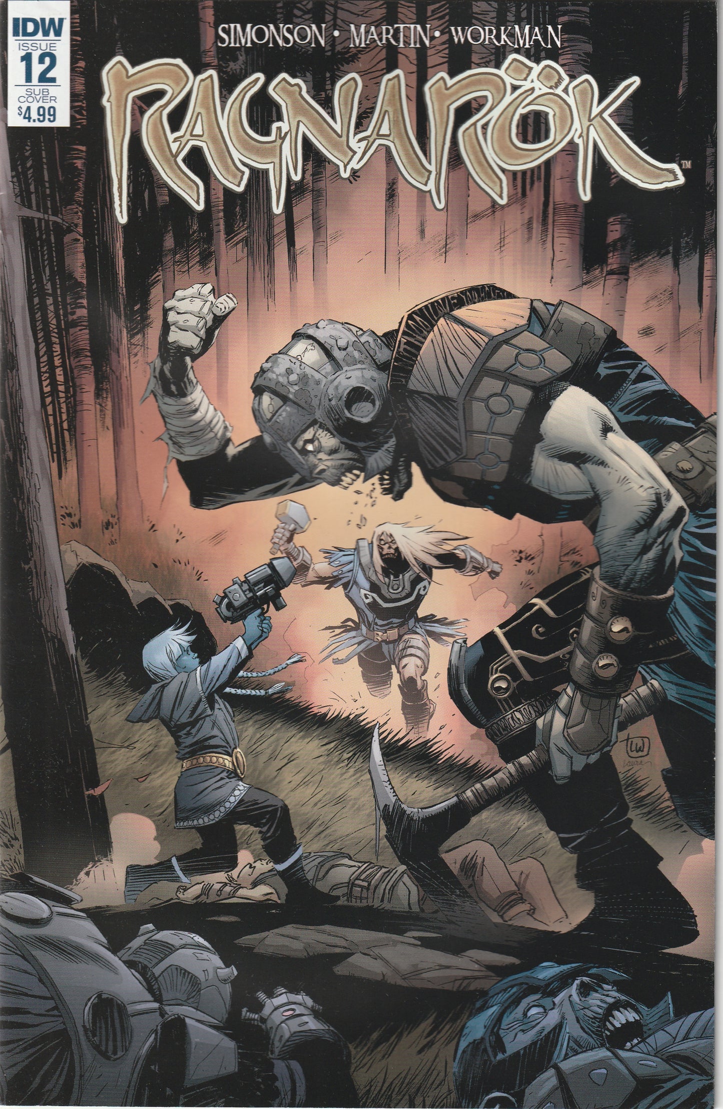 Ragnarok #12 (2016) - Lee Weeks Subscription Variant Cover