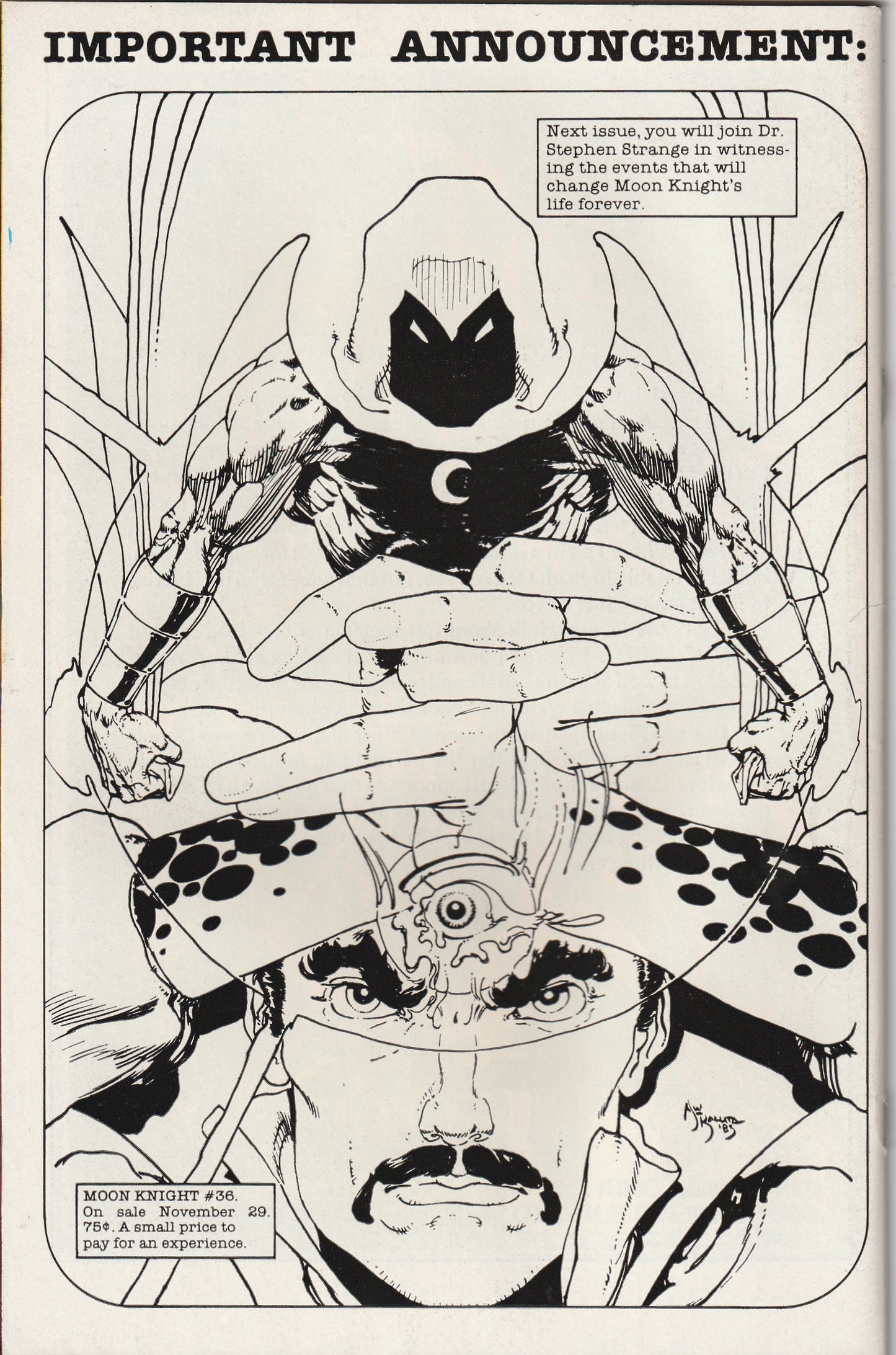 Moon Knight #35 (Vol 1, 1984) - Double-sized issue