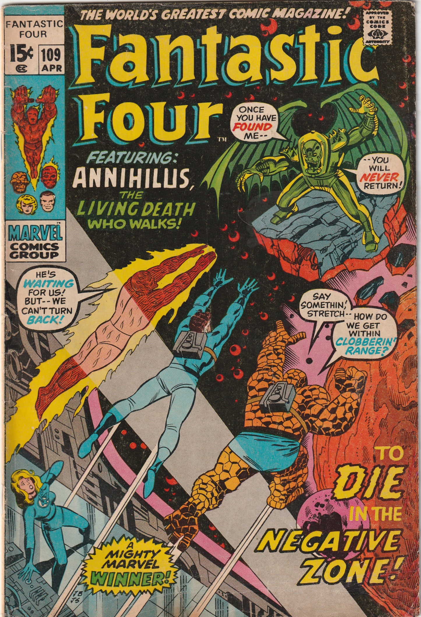 Fantastic Four #109 (1971) - Annihilus Appearance