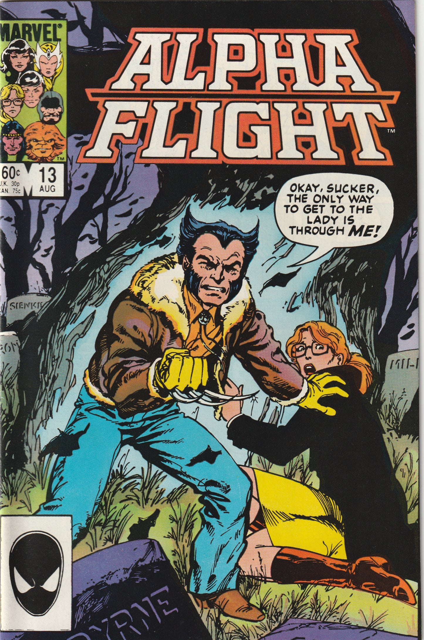 Alpha Flight #13 (1984) - Wolverine appearance