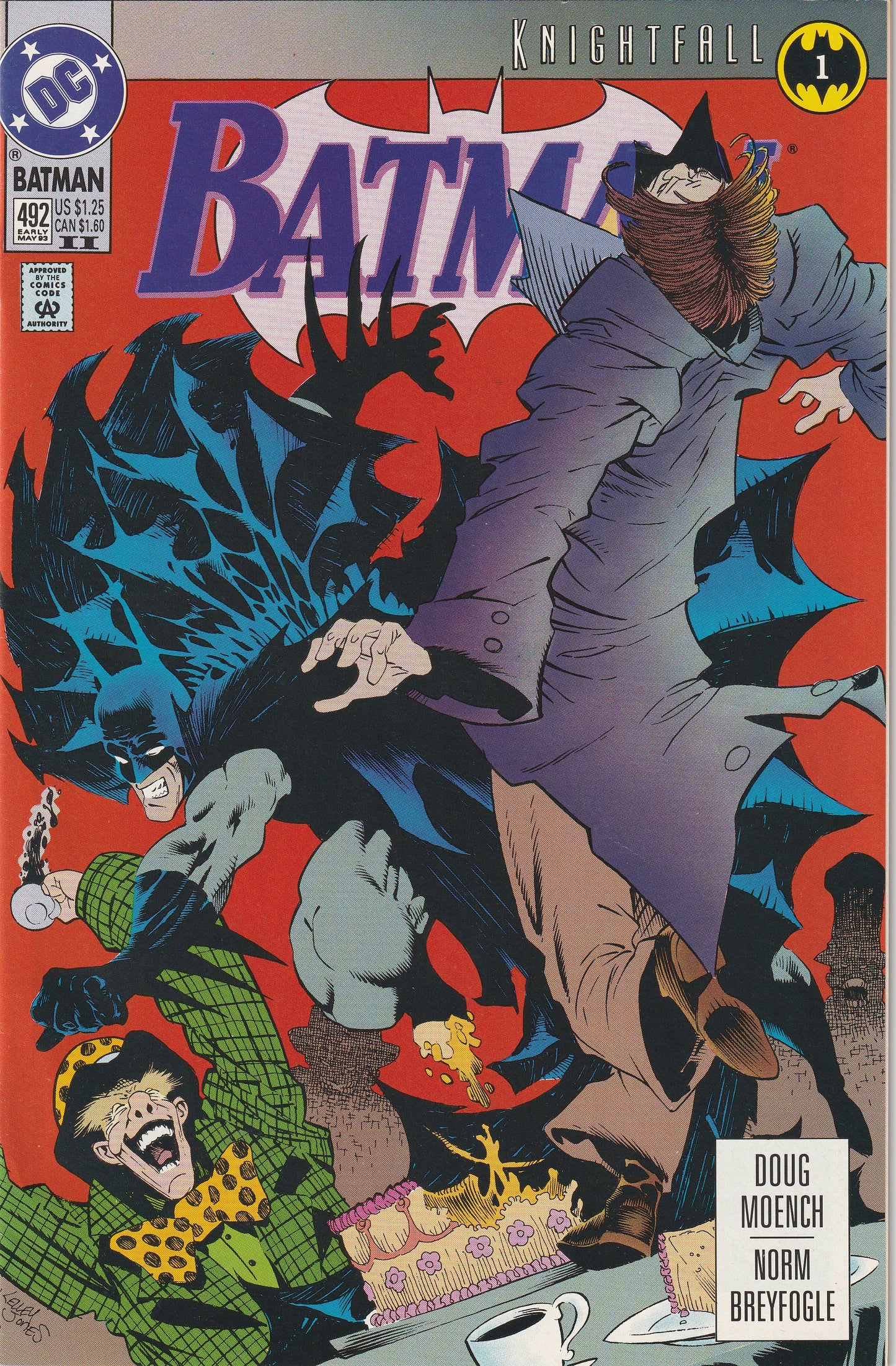 Batman #492 (1993) 2nd Print - Knightfall Part 1