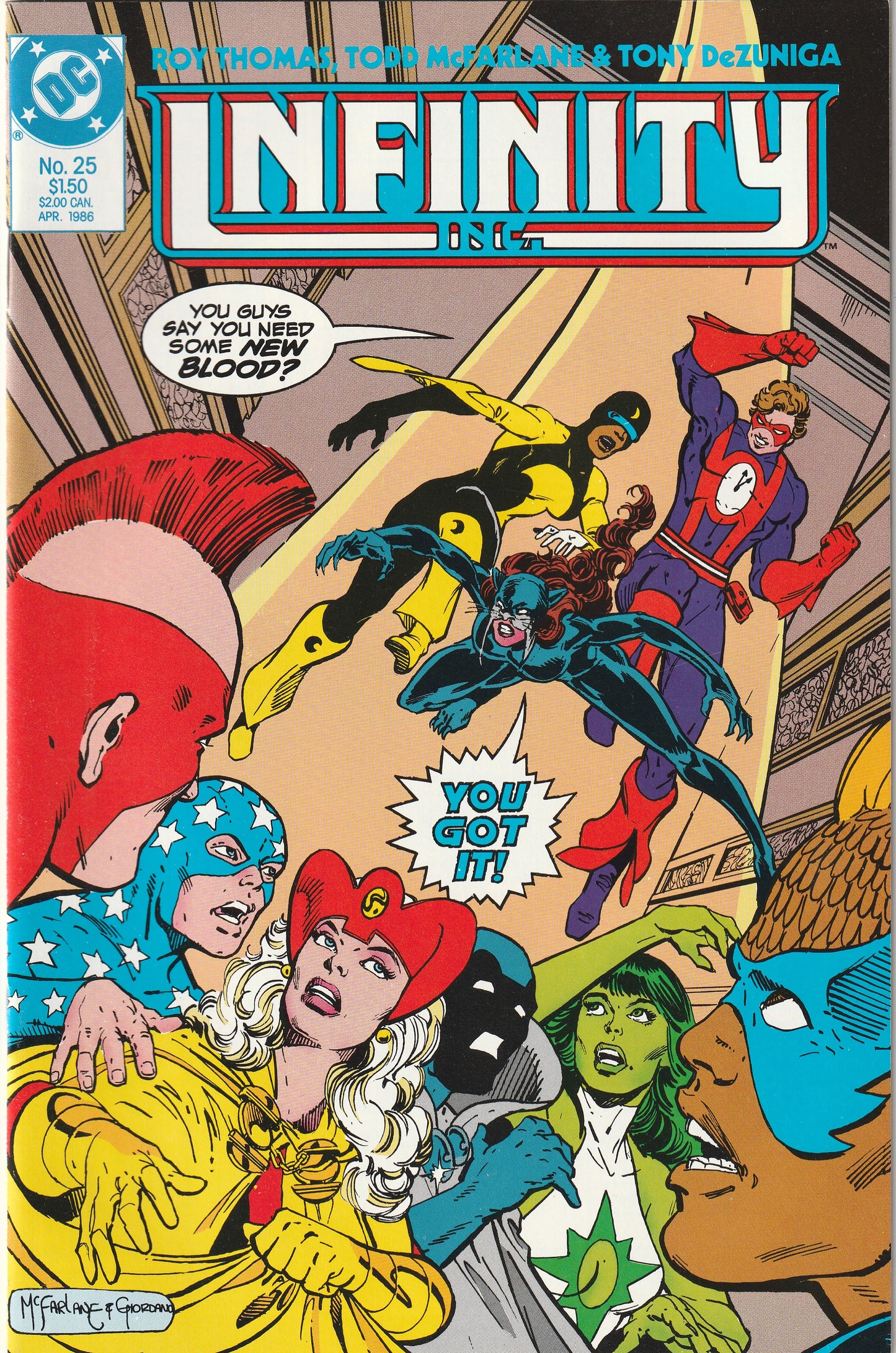 Infinity Inc #25 (1986) - Todd McFarlane
