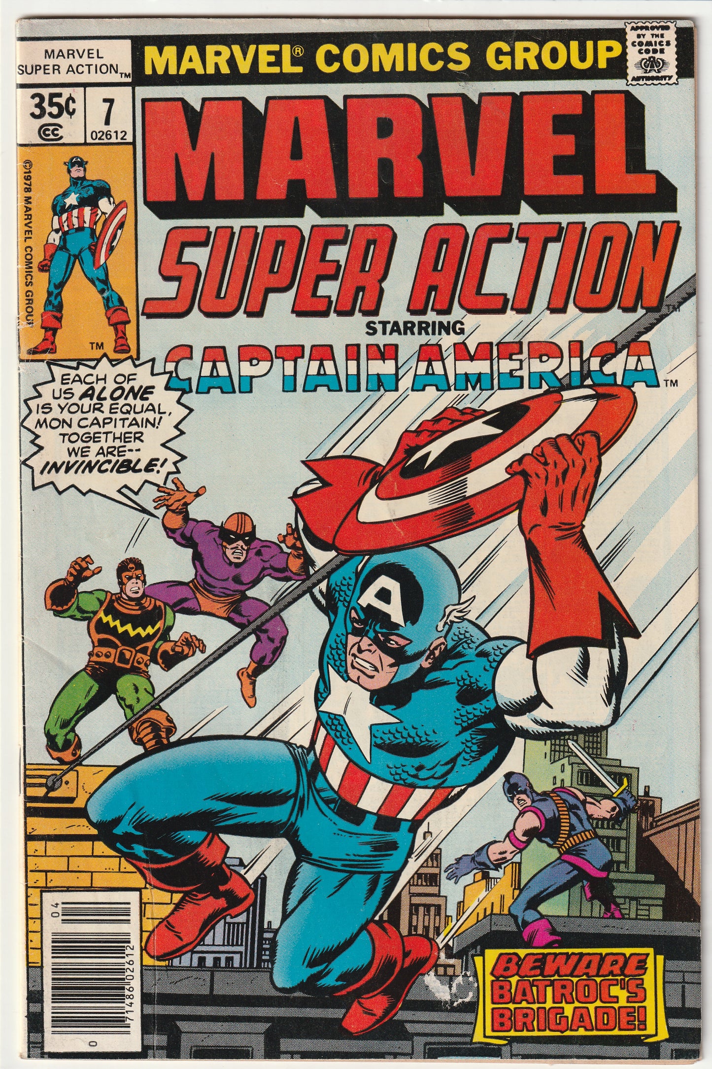 Marvel Super Action #7 (1978) Starring Captain America