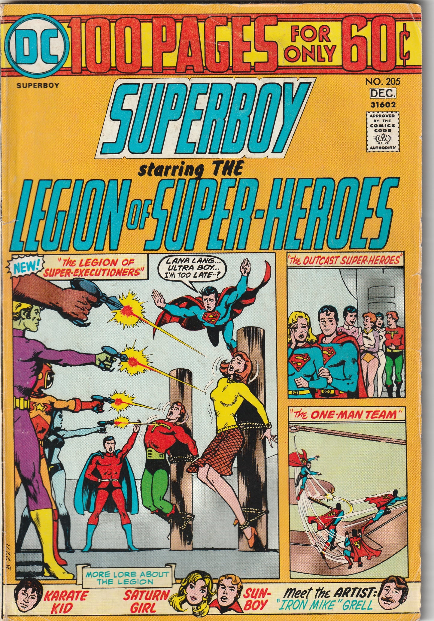 Superboy #205 (1974) - Starring the Legion of Super-Heroes - 100 Pages