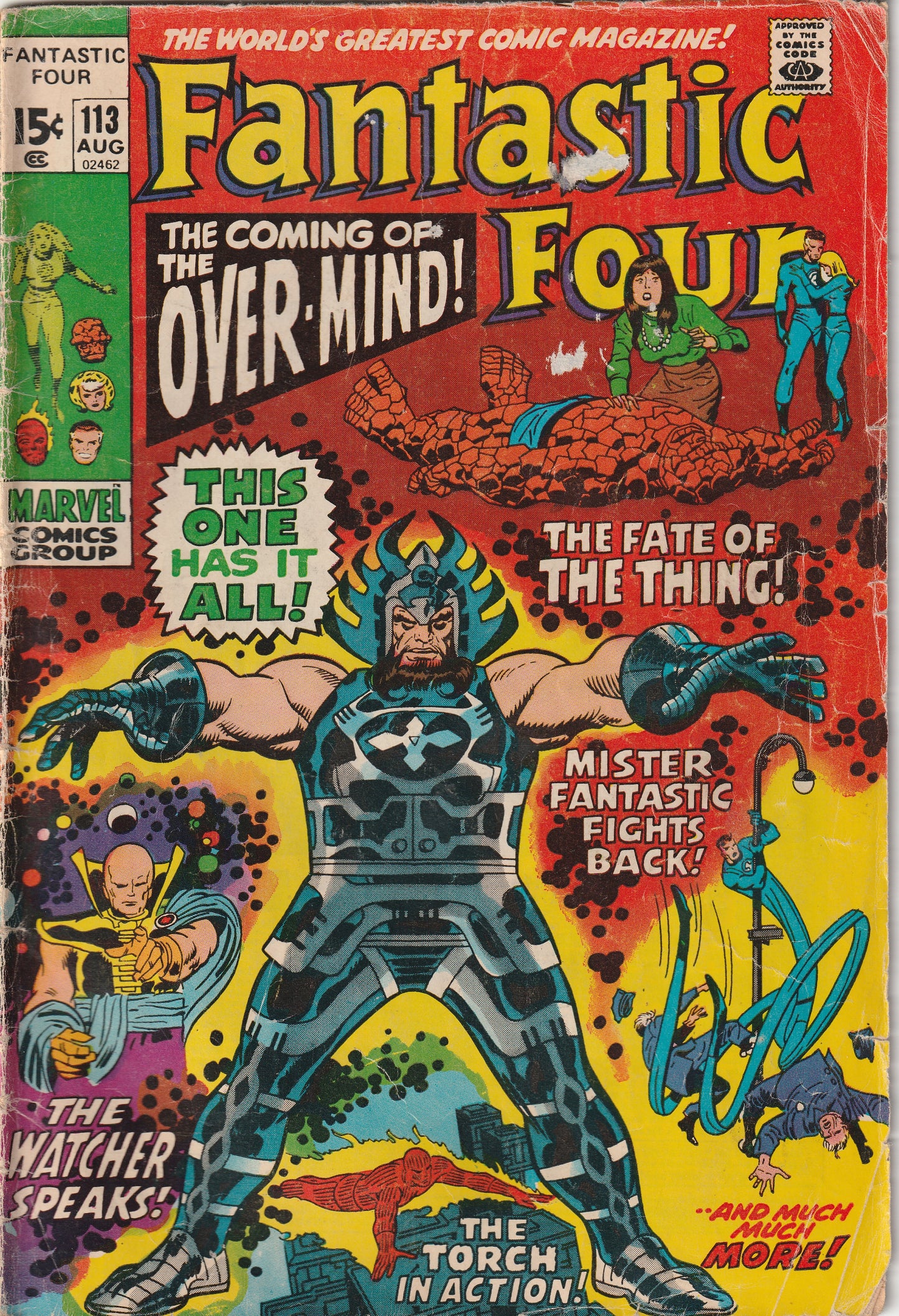 Fantastic Four #113 (1971) - 1st Appearance of Over-Mind