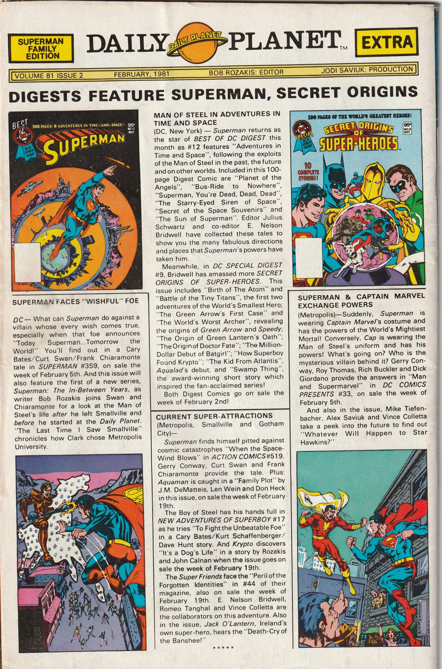 Superman Family #207 (1980) Giant