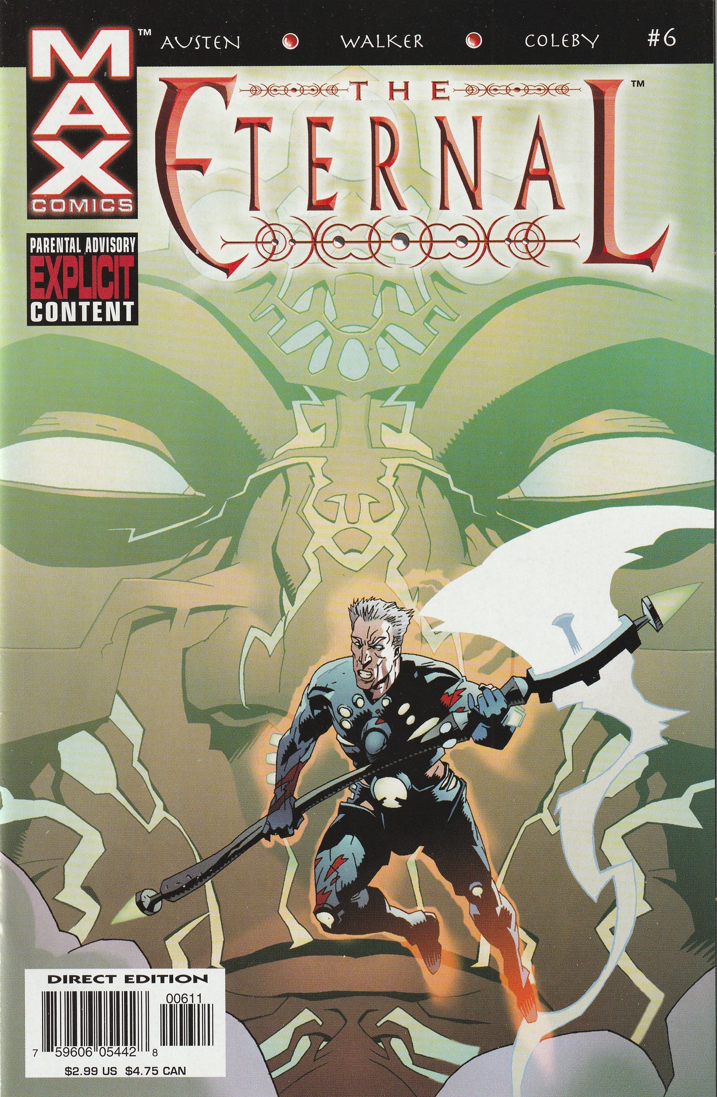 The Eternal (2003) - 6 issue mini series - Marvel MAX Explicit Content