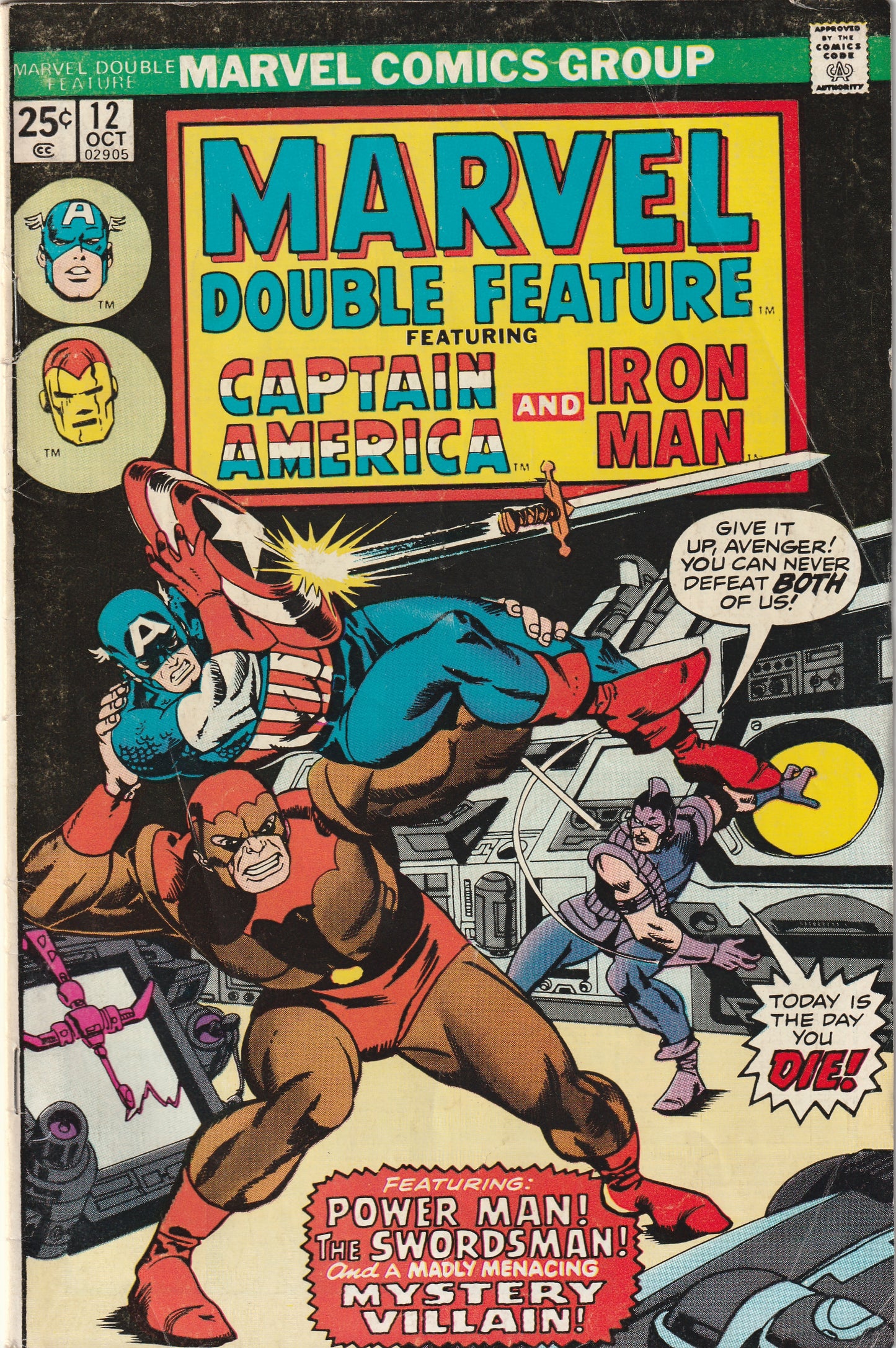 Marvel Double Feature #12 (1975) Featuring Captain America and Iron Man