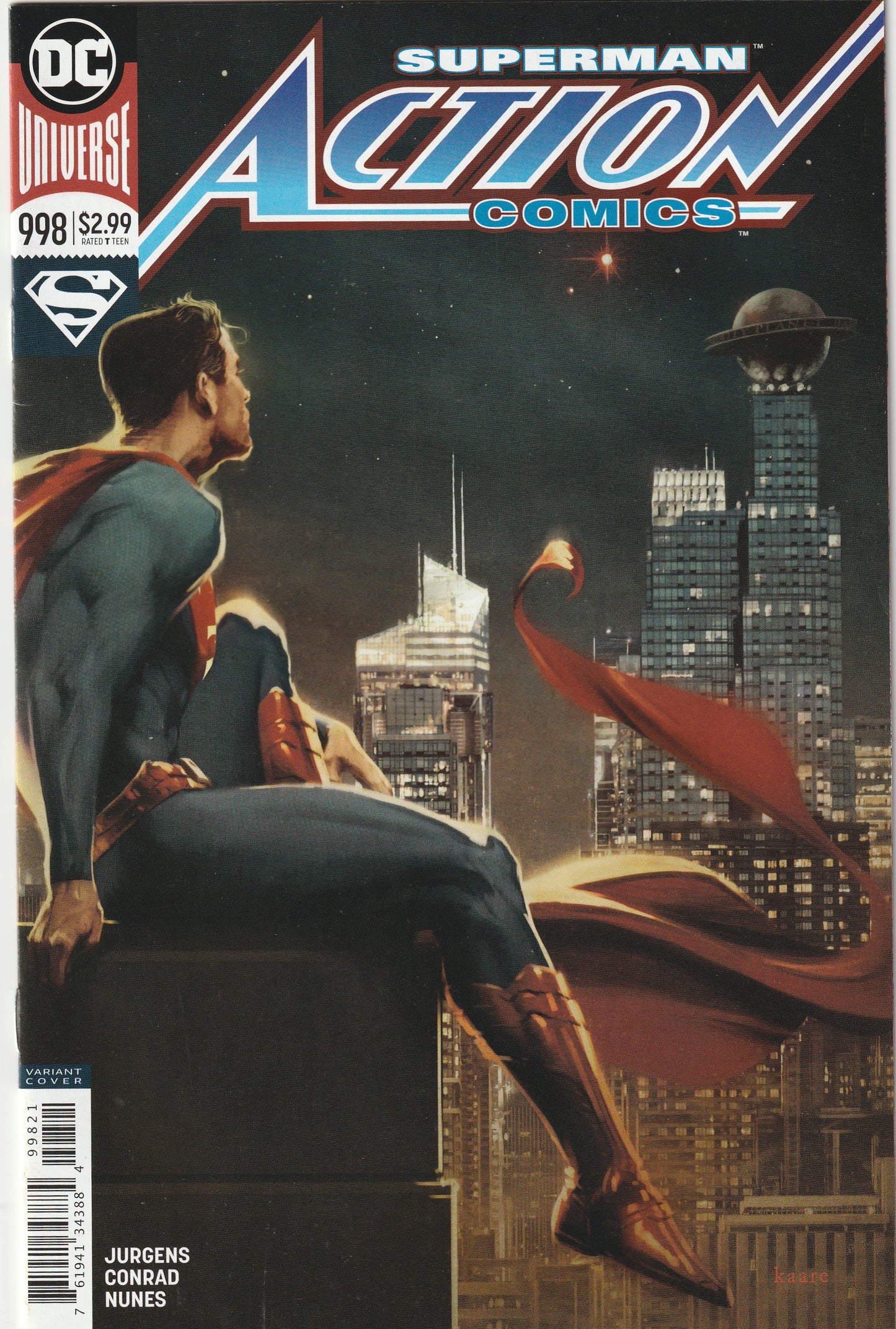 Action Comics #998 (2018) - Kaare Andrews Variant Cover