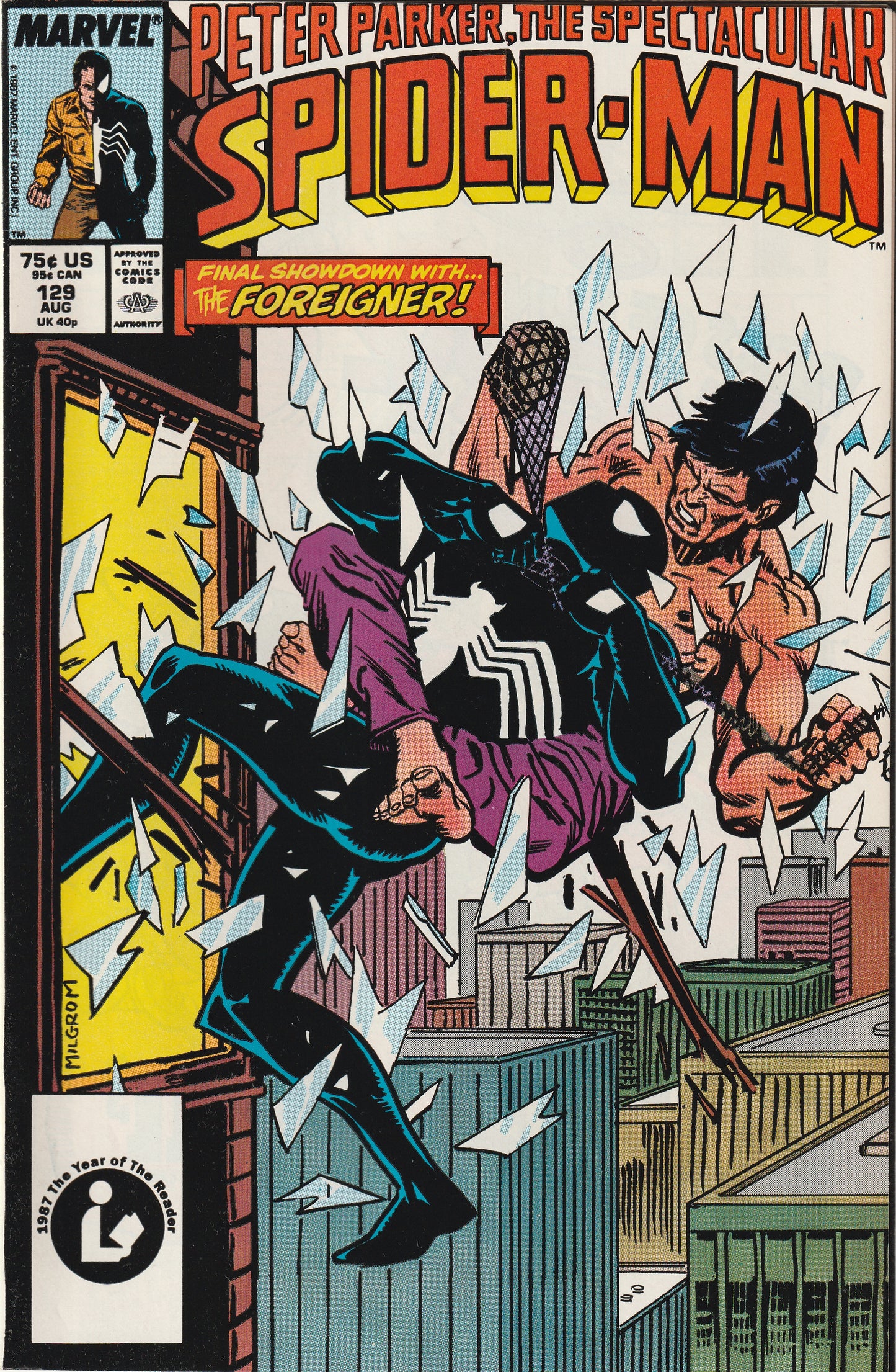 Peter Parker The Spectacular Spider-Man #129 (1987) - Black costume