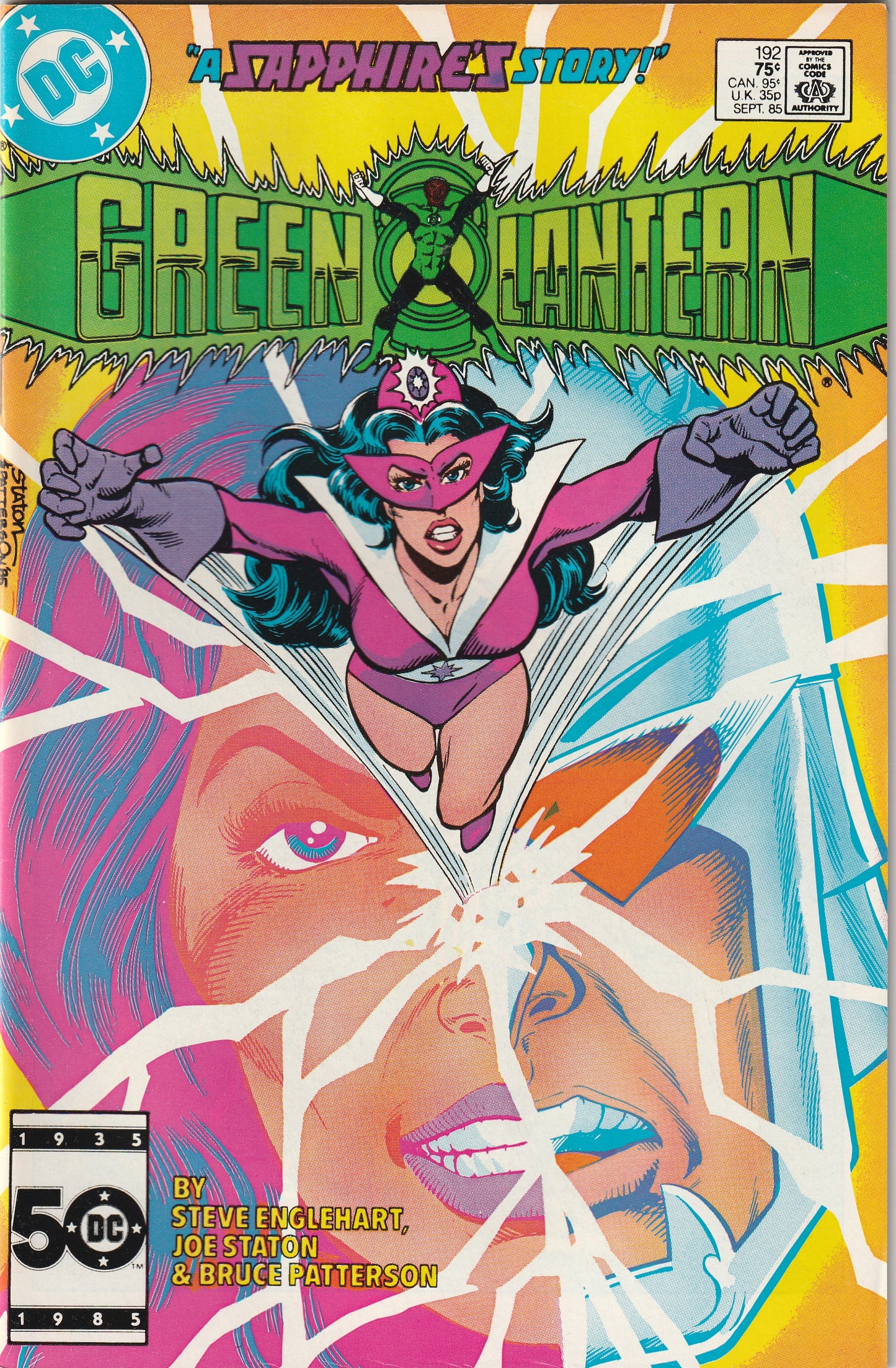 Green Lantern #192 (1985) - Re-into & Origin of Star Sapphire