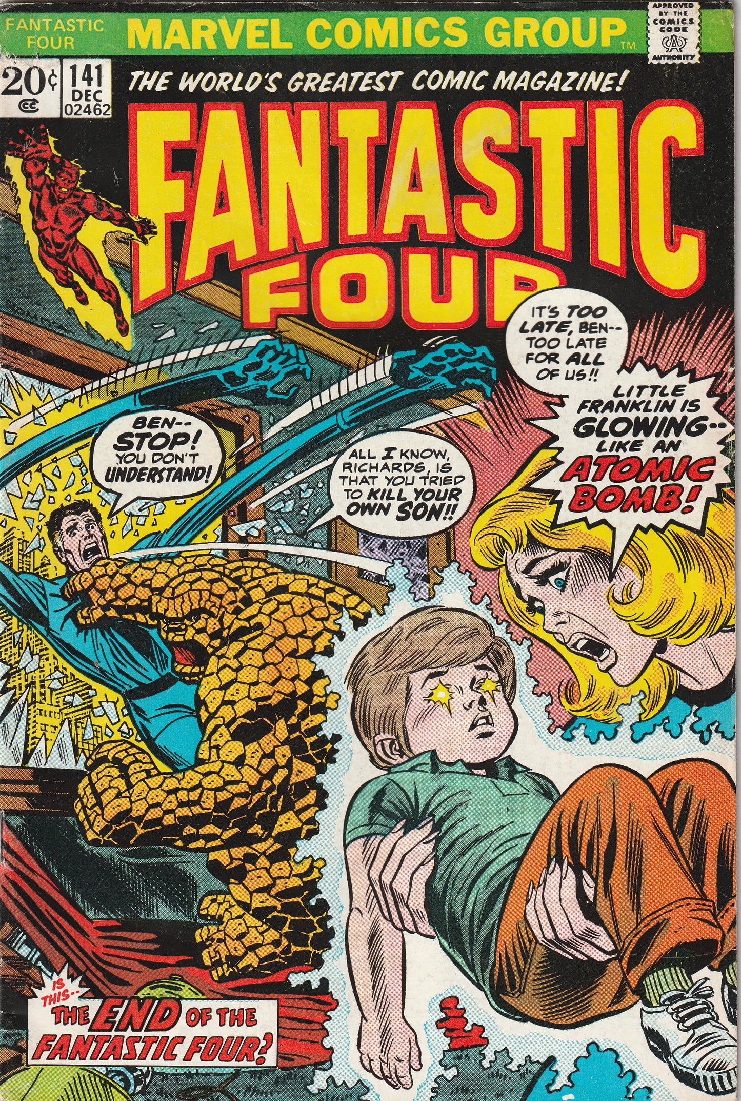 Fantastic Four #141 (1973) - Franklin Richards 'Depowered', Annihilus appearance