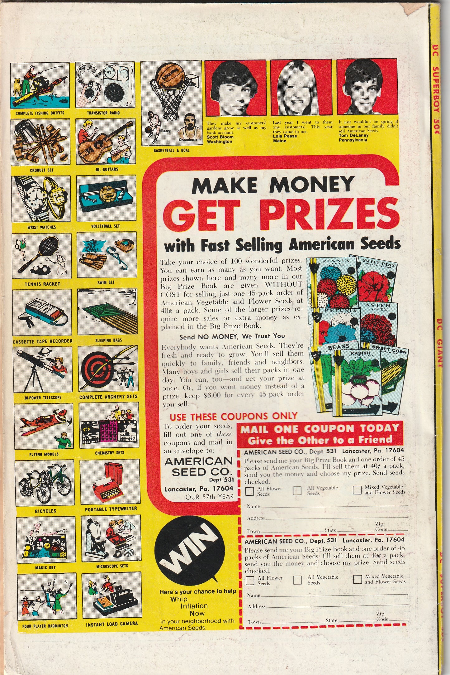 Superboy #208 (1975) - Giant Starring the Legion of Super-Heroes - Legion of Super-Villains appearance