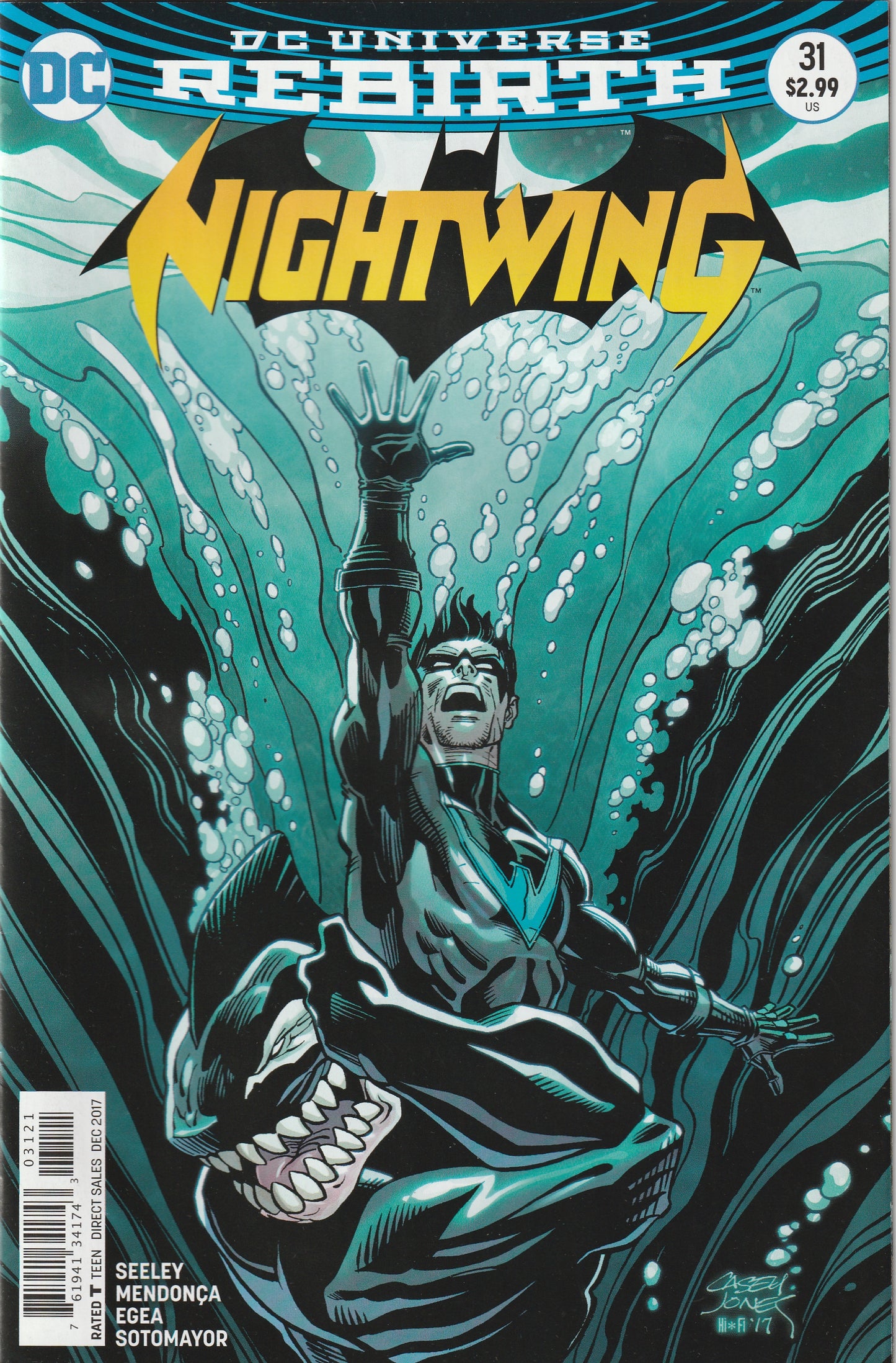 Nightwing #31 (2017) - Casey Jones Variant Cover