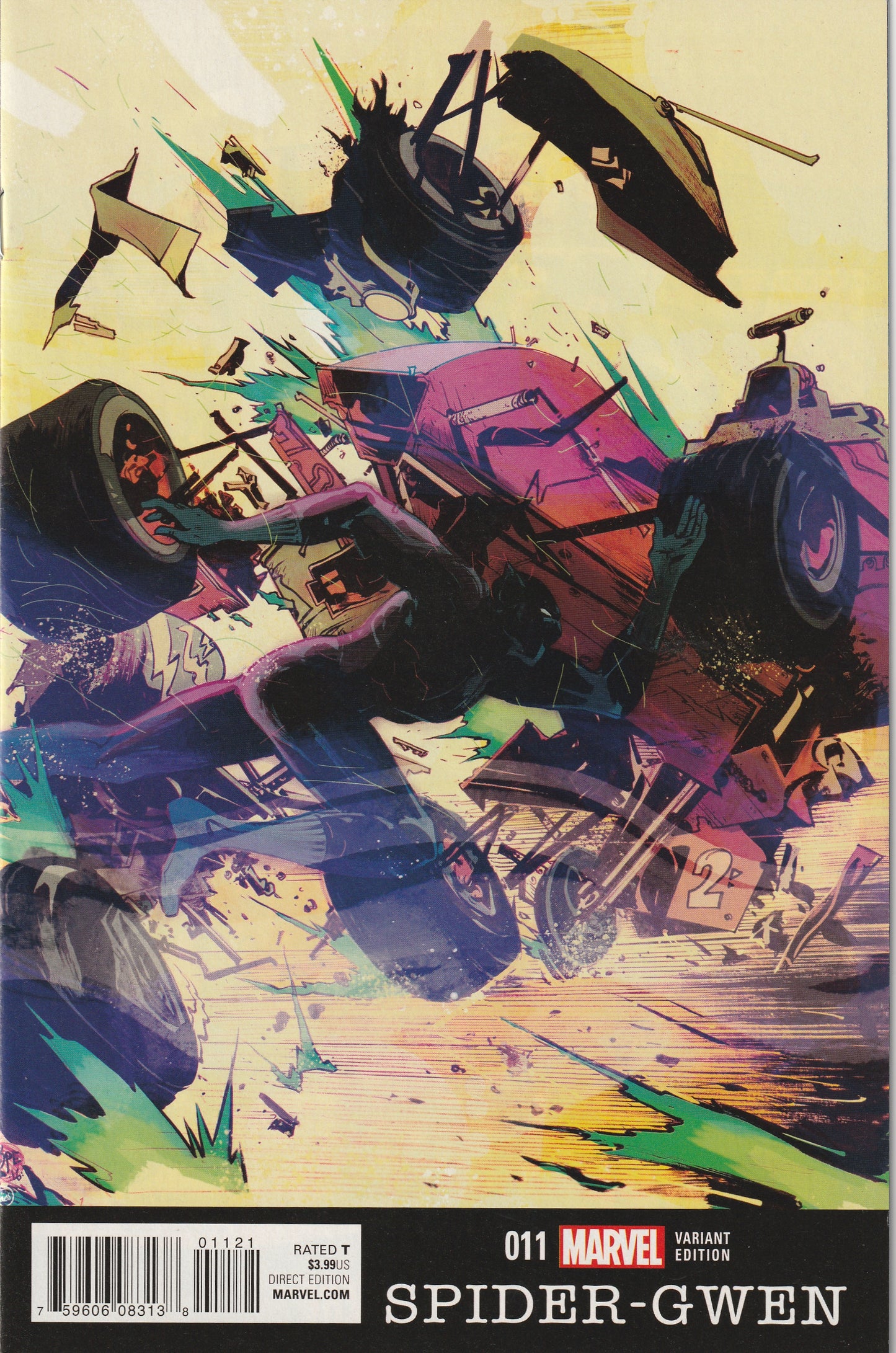 Spider-Gwen #11 (Vol 2 - 2016) - Paul Pope Black Panther Variant Cover