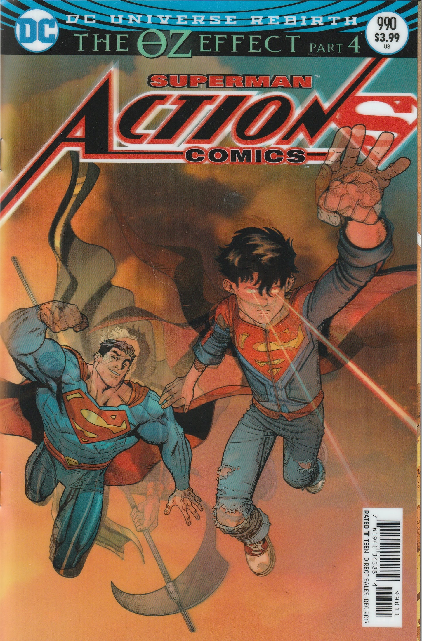 Action Comics #990 (2017) - Nick Bradshaw Lenticular Edition Cover