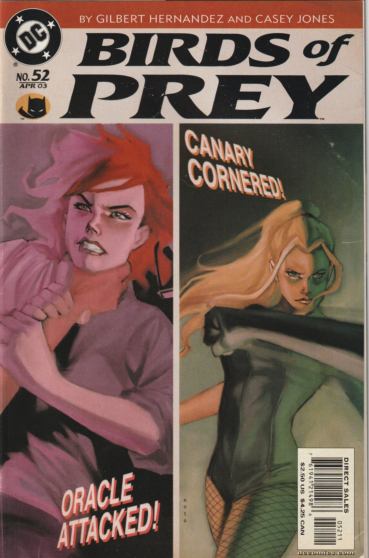 Birds of Prey #52 (2003) - Gilbert Hernandez, Casey Jones
